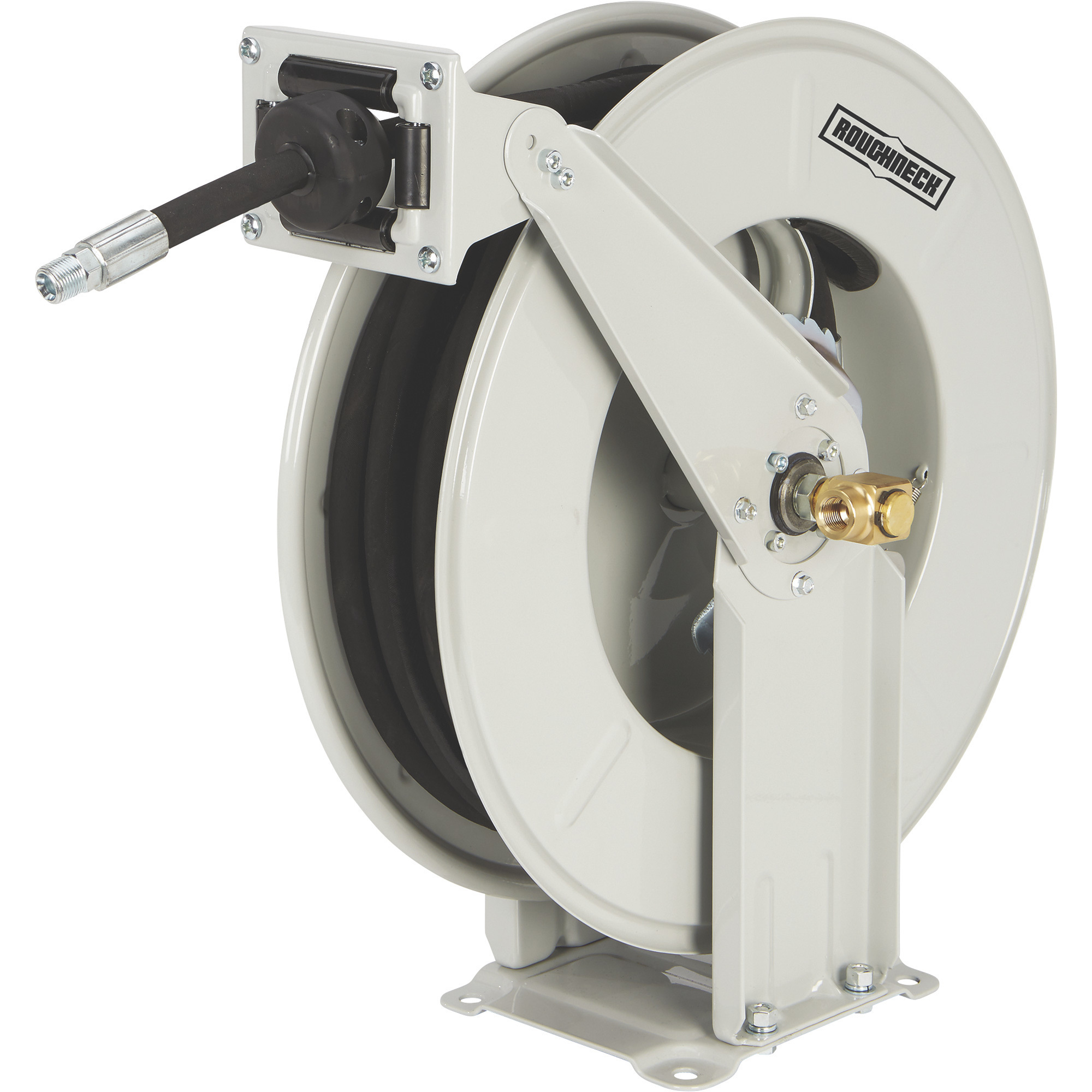 Roughneck Heavy-Duty Oil Hose Reel with 3/8in. x 50ft. Hose