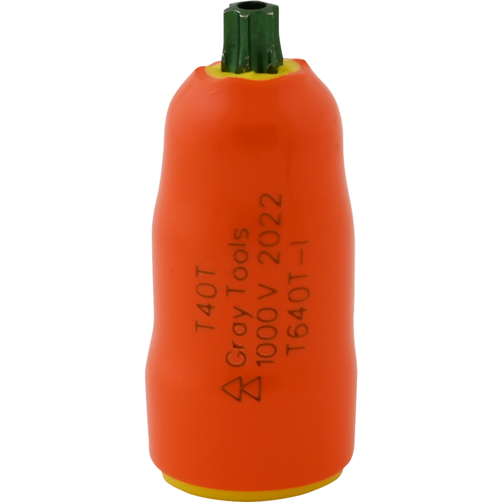 Gray Tools, T40T X 3/8in. Drive Torx-T. 1000V Insulated Socket, Drive Size 3/8 in, Model# T640T-I