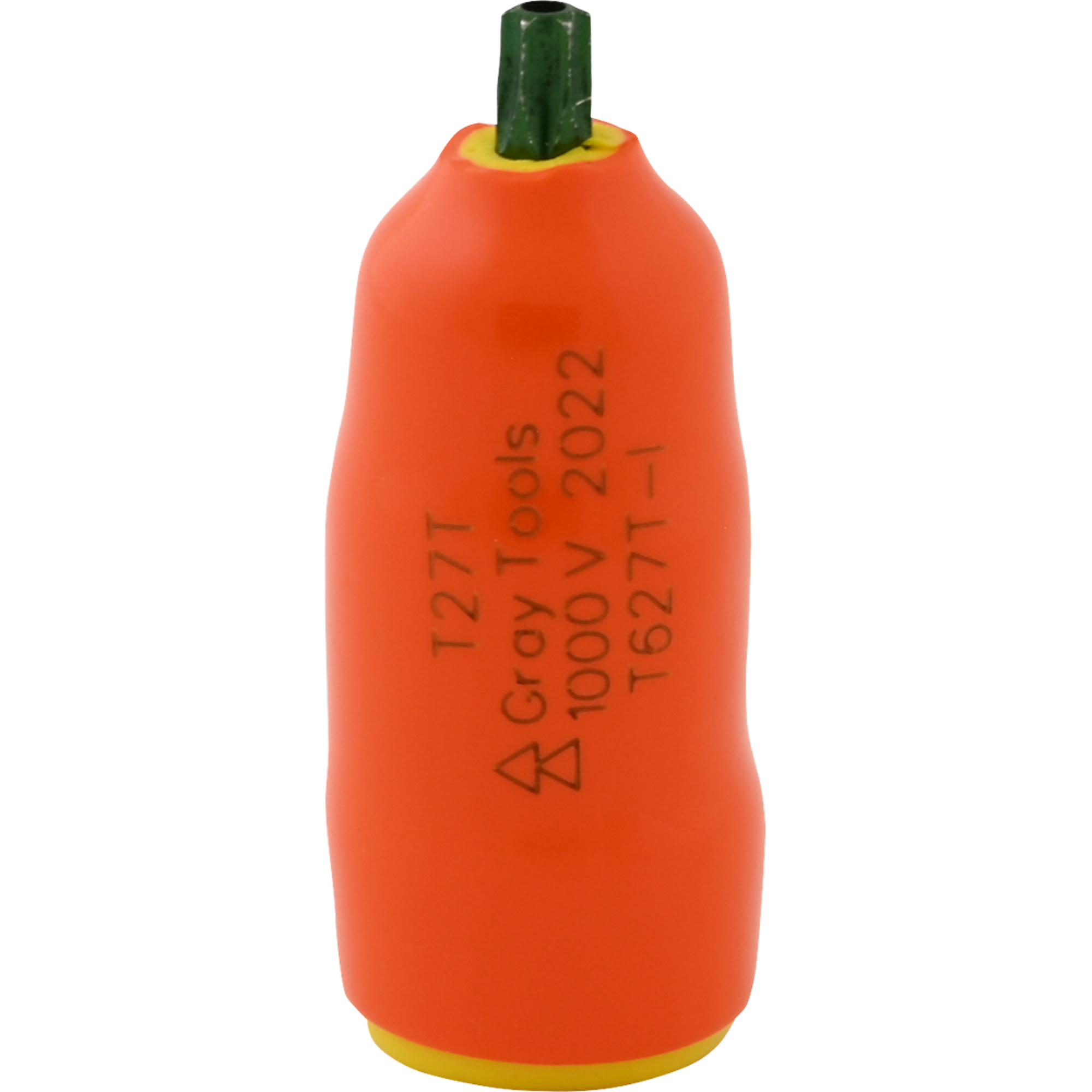 Gray Tools, T27T X 3/8in. Drive Torx-T. 1000V Insulated Socket, Drive Size 3/8 in, Model# T627T-I