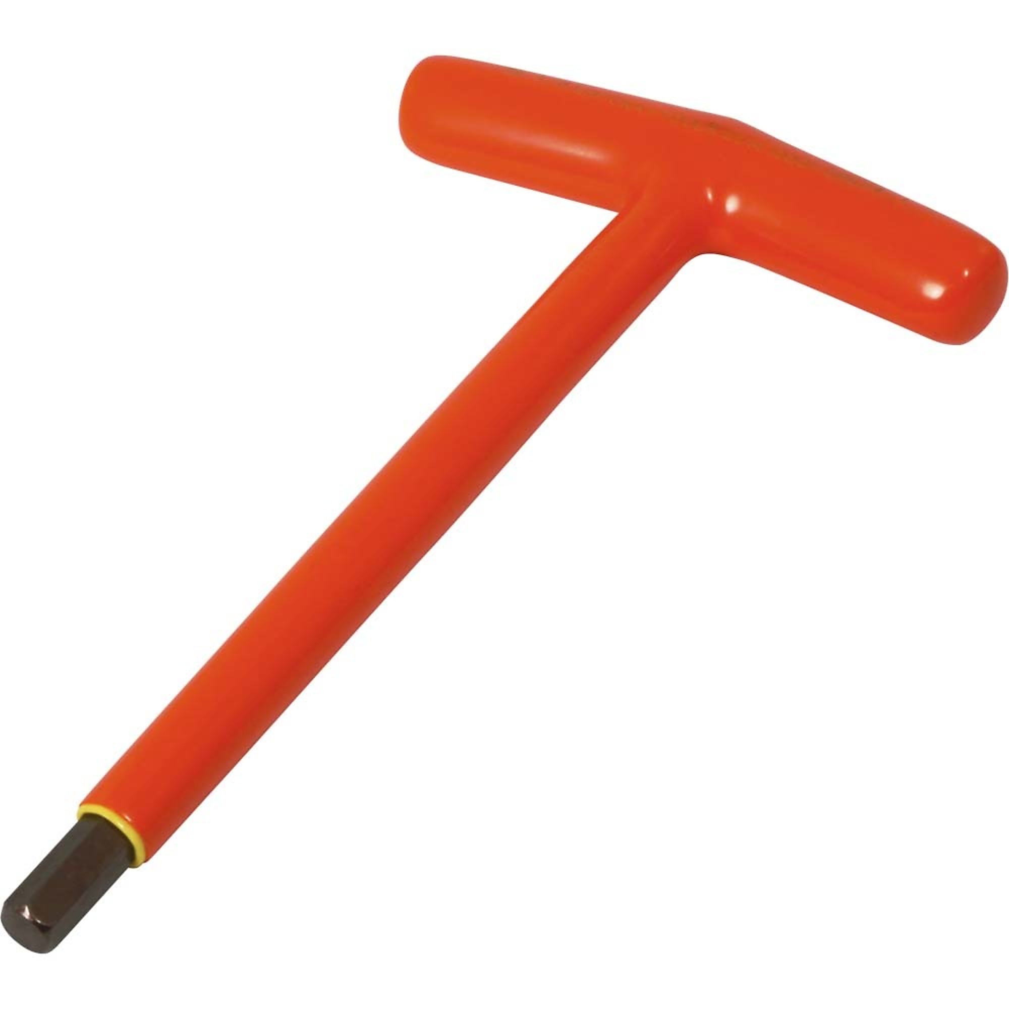 Gray Tools, 3/8in. S2 T-handle Hex Key, 1000V Insulated, Pieces (qty.) 1 Model# 68624-I
