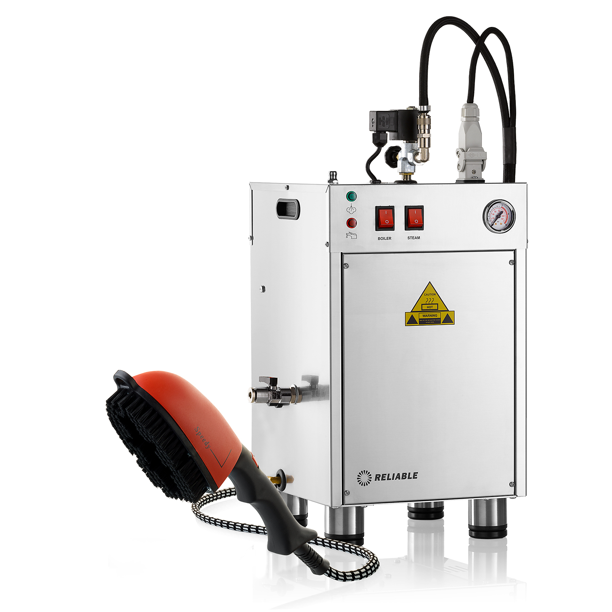 Reliable, Automatic steam boiler, continuous steam w/brush