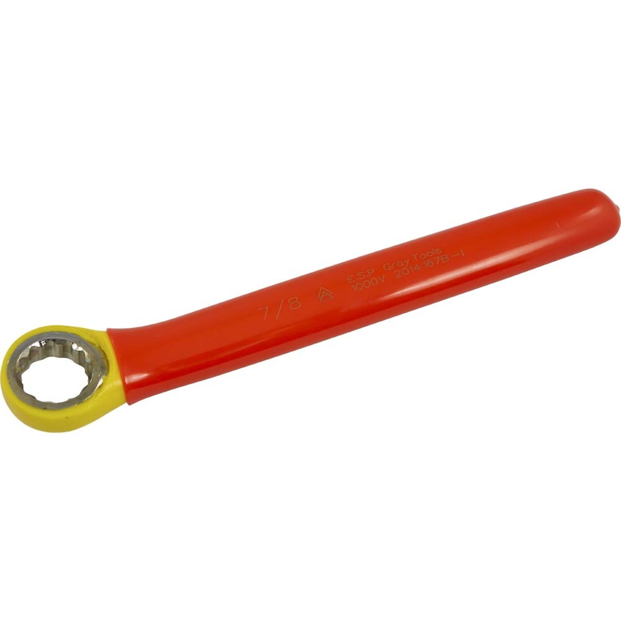 Gray Tools, Box End Wrench 7/8in., 1000V Insulated, Model# 167B-I