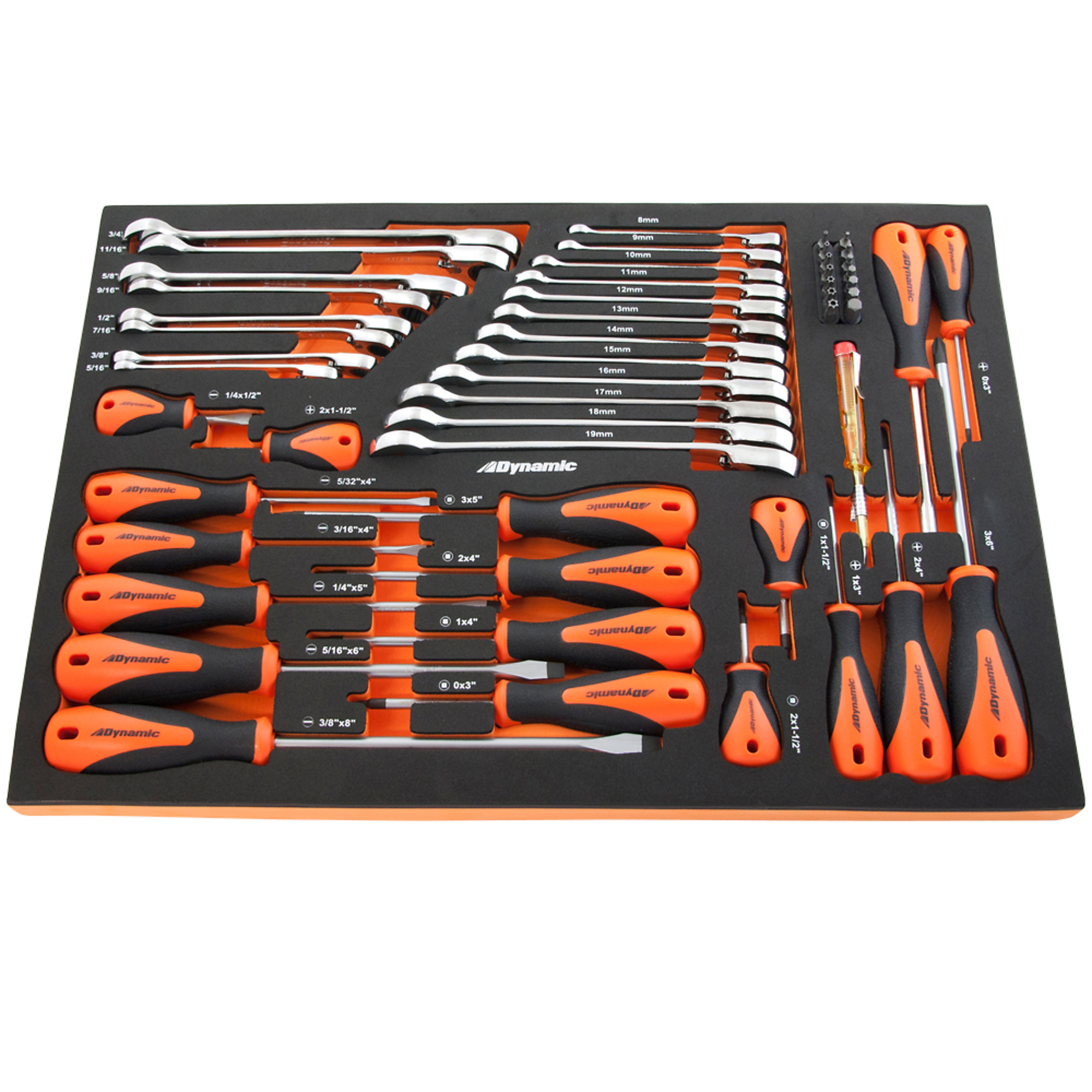 Dynamic Tools, Screwdriver Ratcheting Wrench Set, Pieces (qty.) 41 Model# D096001-FT3T