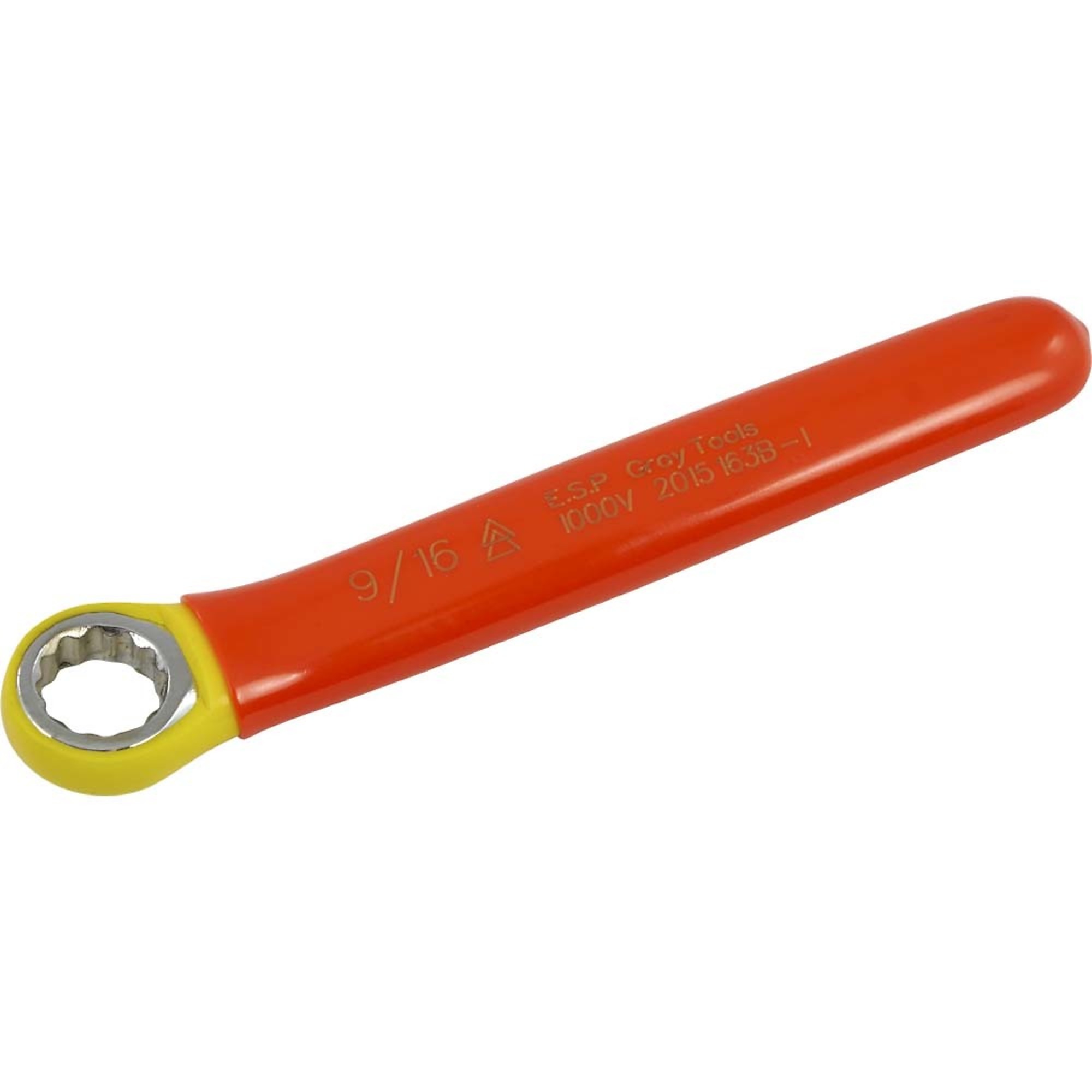 Gray Tools, Box End Wrench 9/16in., 1000V Insulated, Model# 163B-I