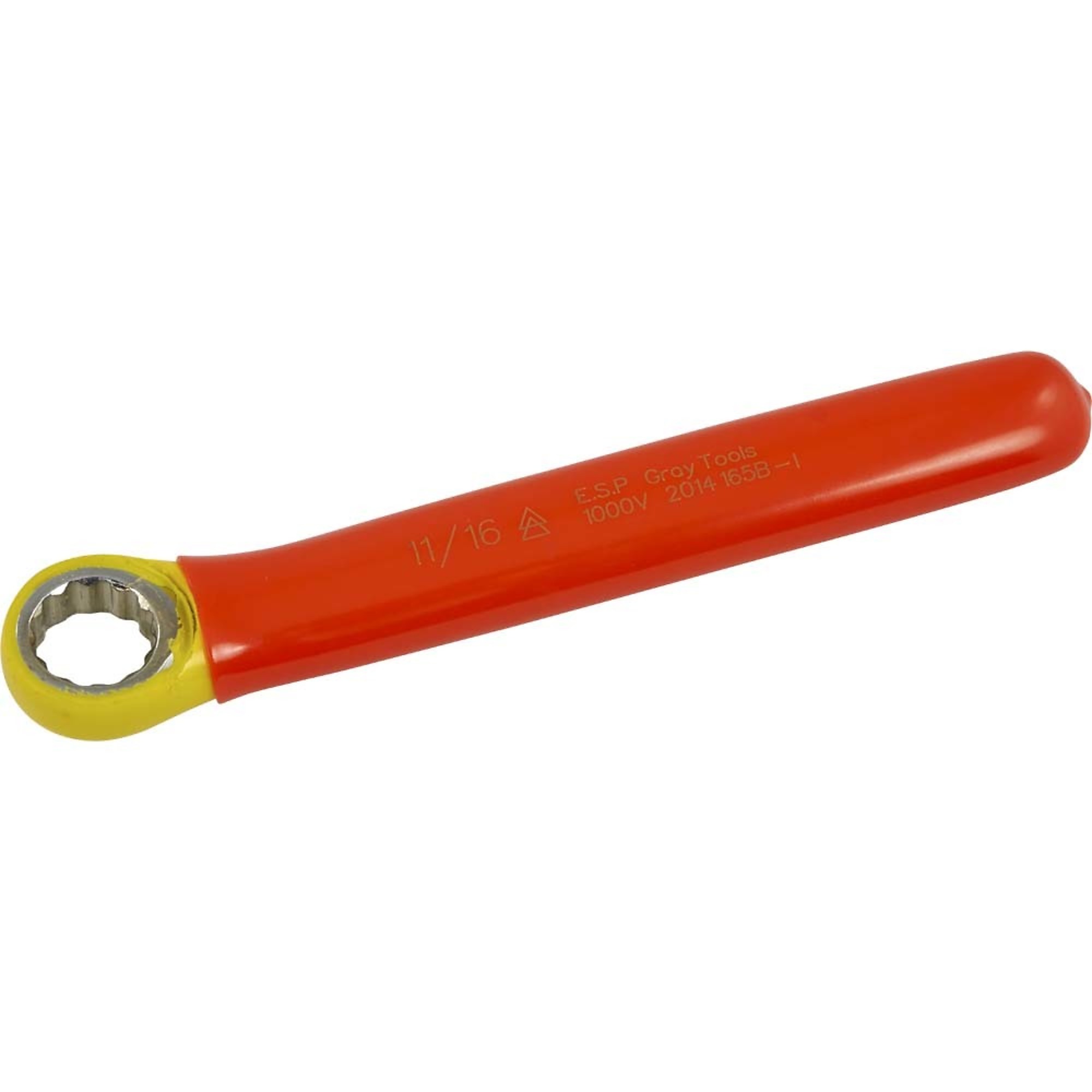 Gray Tools, Box End Wrench 11/16in., 1000V Insulated, Model# 165B-I