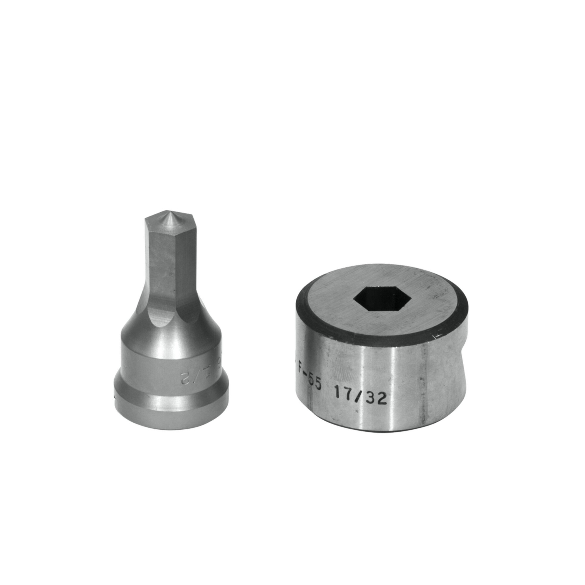 Edwards Ironworkers, Hex Punch Die Set, Max. Bending Radius 45 °, Model# PDH1/2