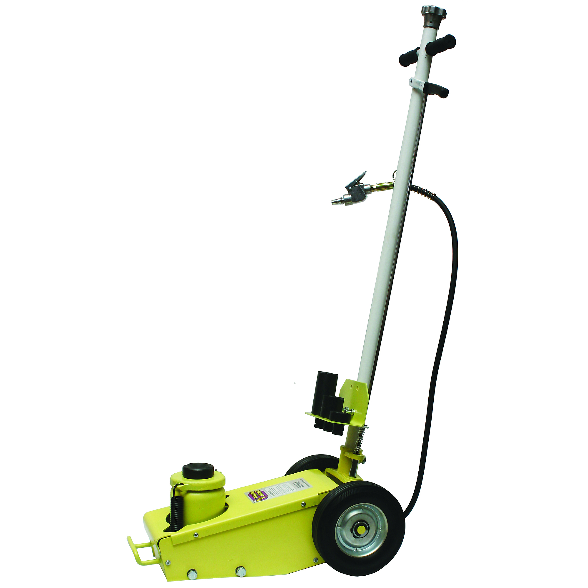 ESCO Yellow Jackit, Yellow Jackit service Jack, Lift Capacity 22 Tons, Max. Lift Height 20.75 in, Power Source Air/Hydraulic, Model# 10448
