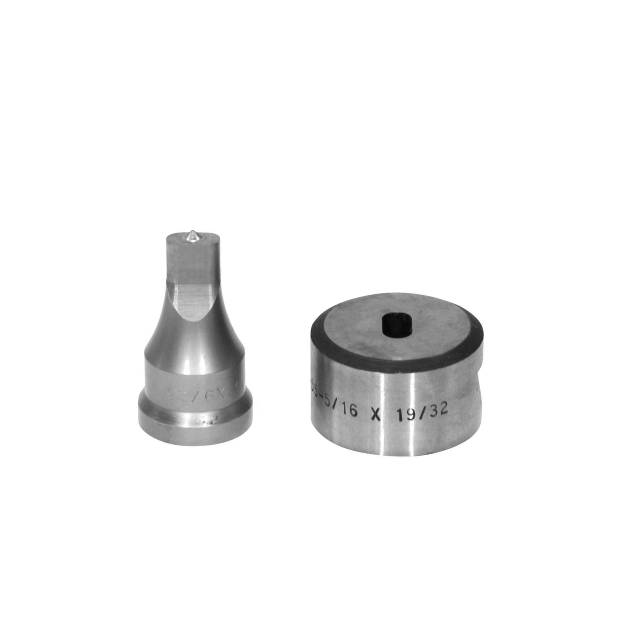 Edwards Ironworkers, Oblong Punch Die Set, Max. Bending Radius 45 °, Model# PDOB9/32X9/16