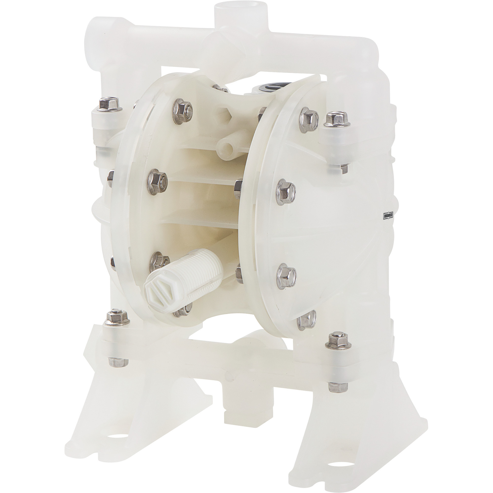 Roughneck Air-Operated Double-Diaphragm Pump, 1/2in. Ports, 14.5 GPM, Polypropylene