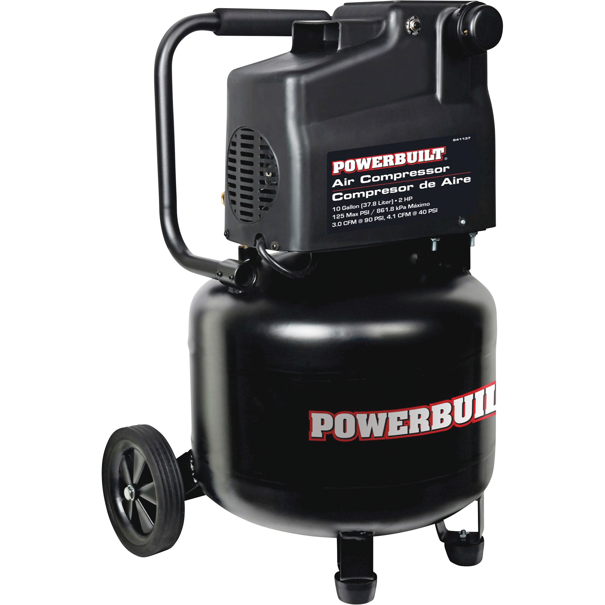 JobSmart 2 HP 10 gal. Single Stage Horizontal Portable Air Compressor at  Tractor Supply Co.