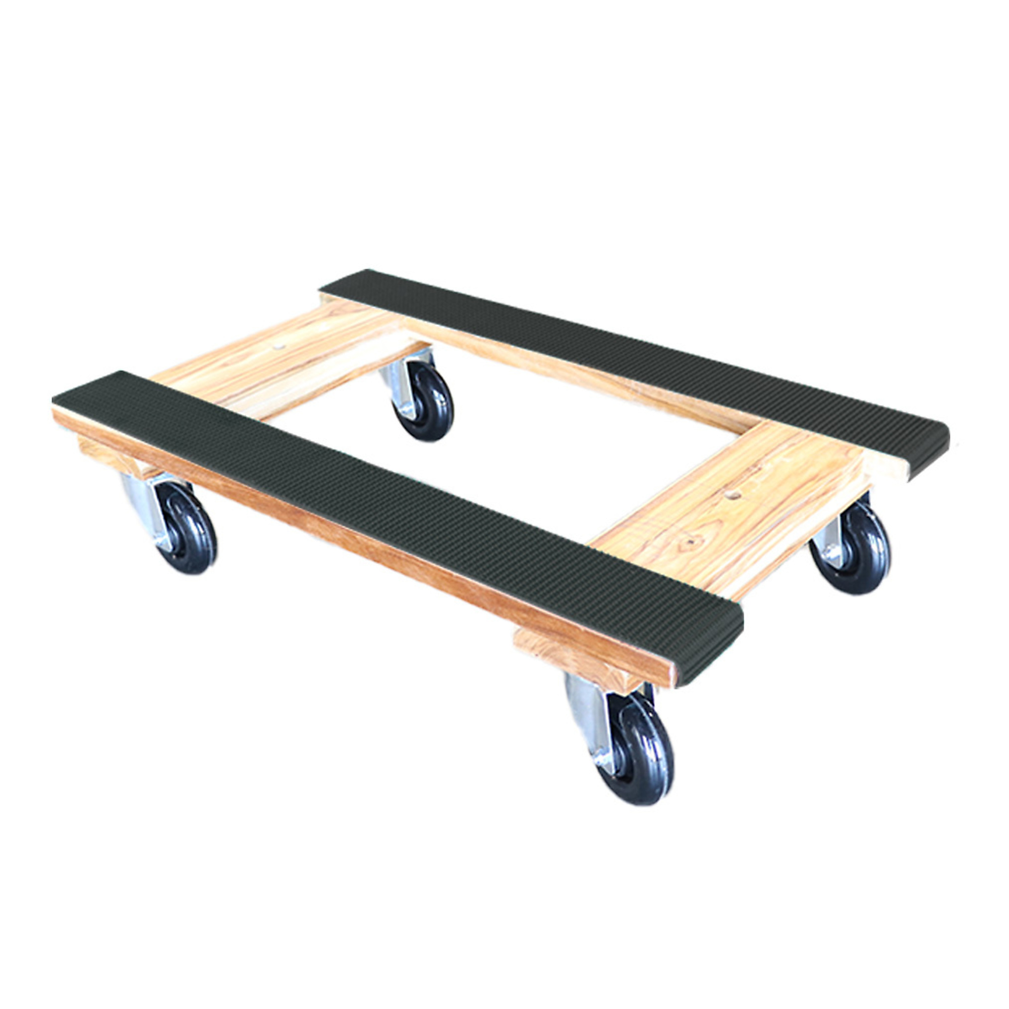 Klutch Hardwood H-Dolly with Rubber Tread, 1600-Lb. Capacity