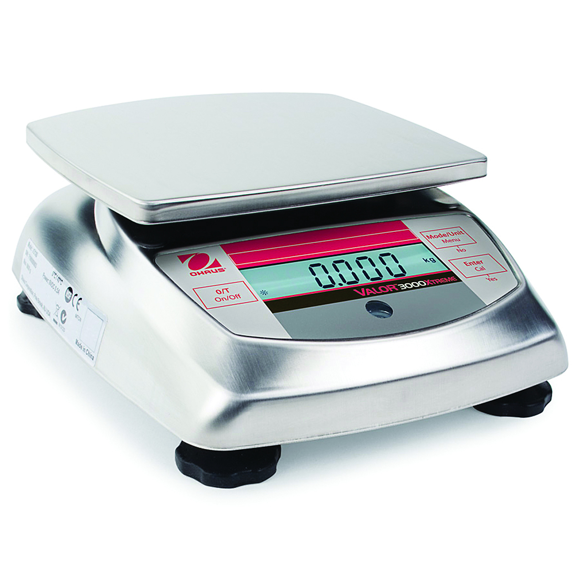 Ohaus, Toploader Balance, 3kg x 1g, Capacity 6.6 lb, Platform Length 8.5 in, Platform Width 7.3 in, Model# Valor 3000 Extreme