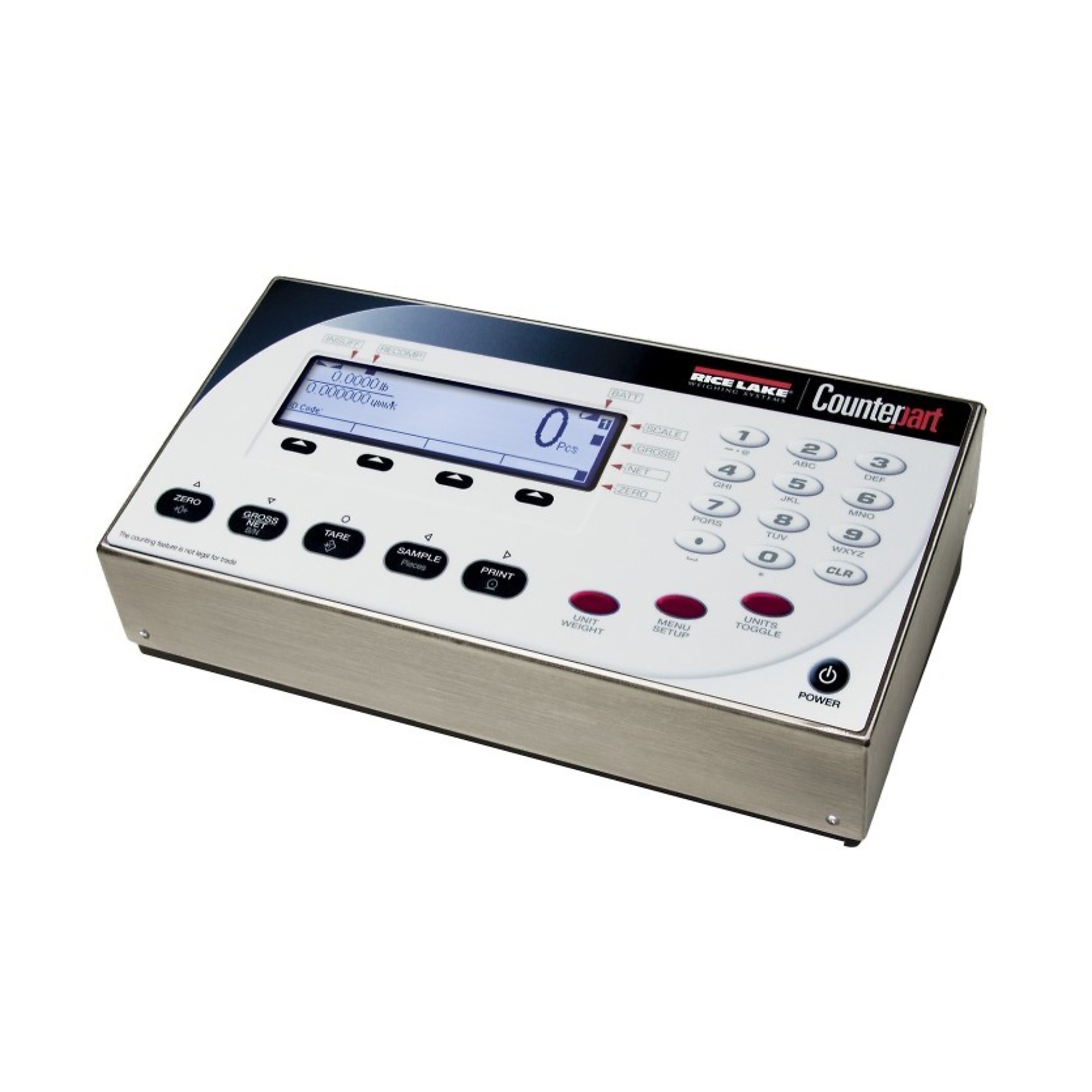 Rice Lake Counting Scale - 50 Lb. x 0.01 Lb., 12in. x 18in., LCD Display, Ethernet TCP/IP, Model# CP-50BM Counterpart