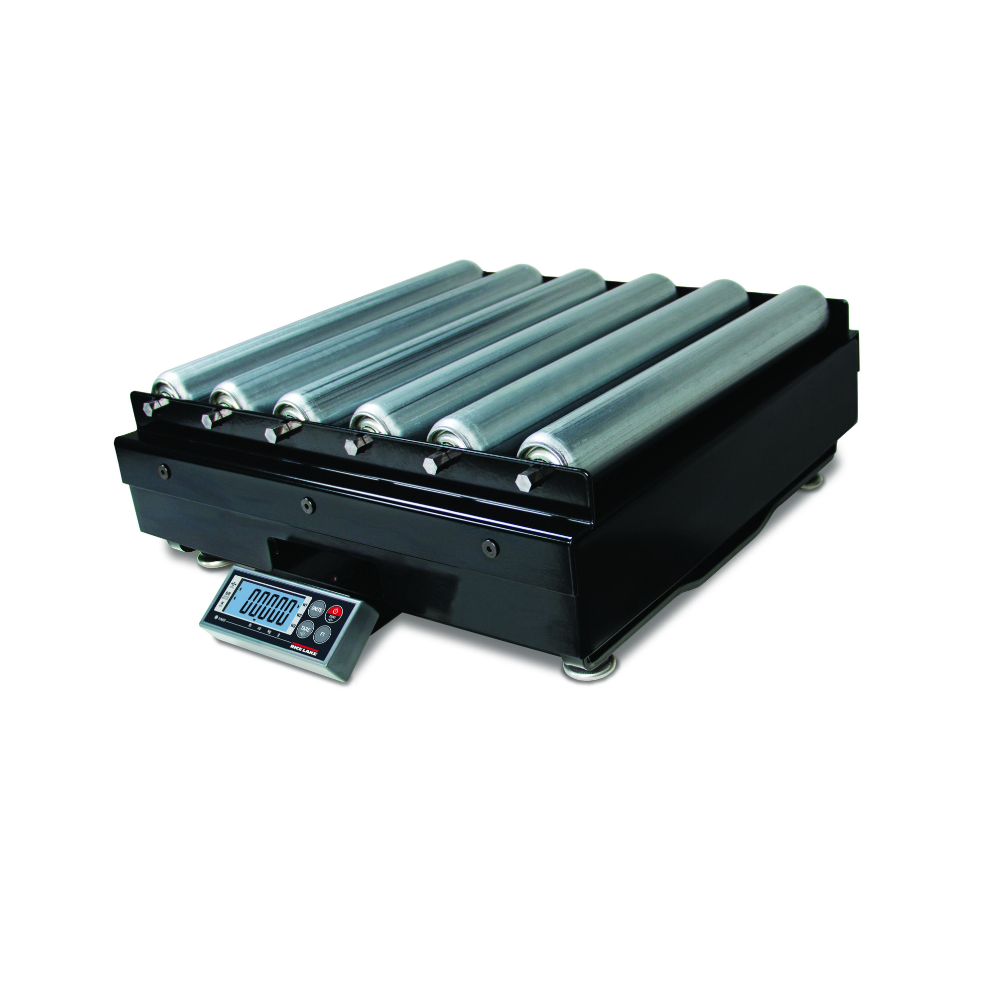 Rice Lake Bench Scale - 100 x 0.02lb, 100-Lb. Capacity, 18in. x 18in. Platform, Roller Conveyor, Model# BP 1818-50S