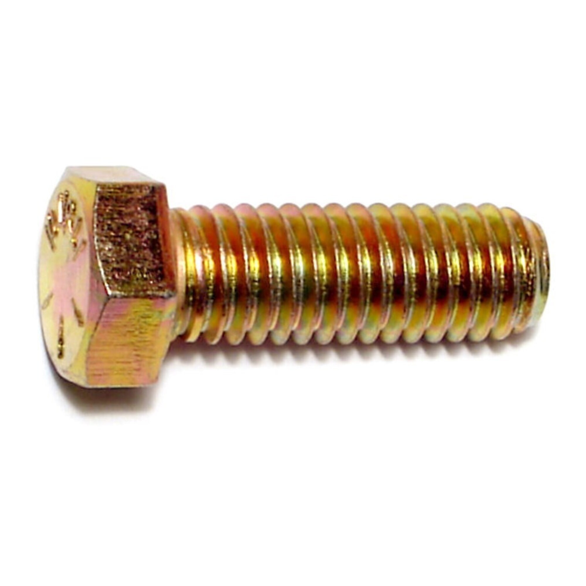 Midwest Fastener Hex Cap Screws - 7/16in.-14 x 1 1/4in., Grade 8, Coarse Thread, Zinc Plated, 25 Pcs, Model# 00710