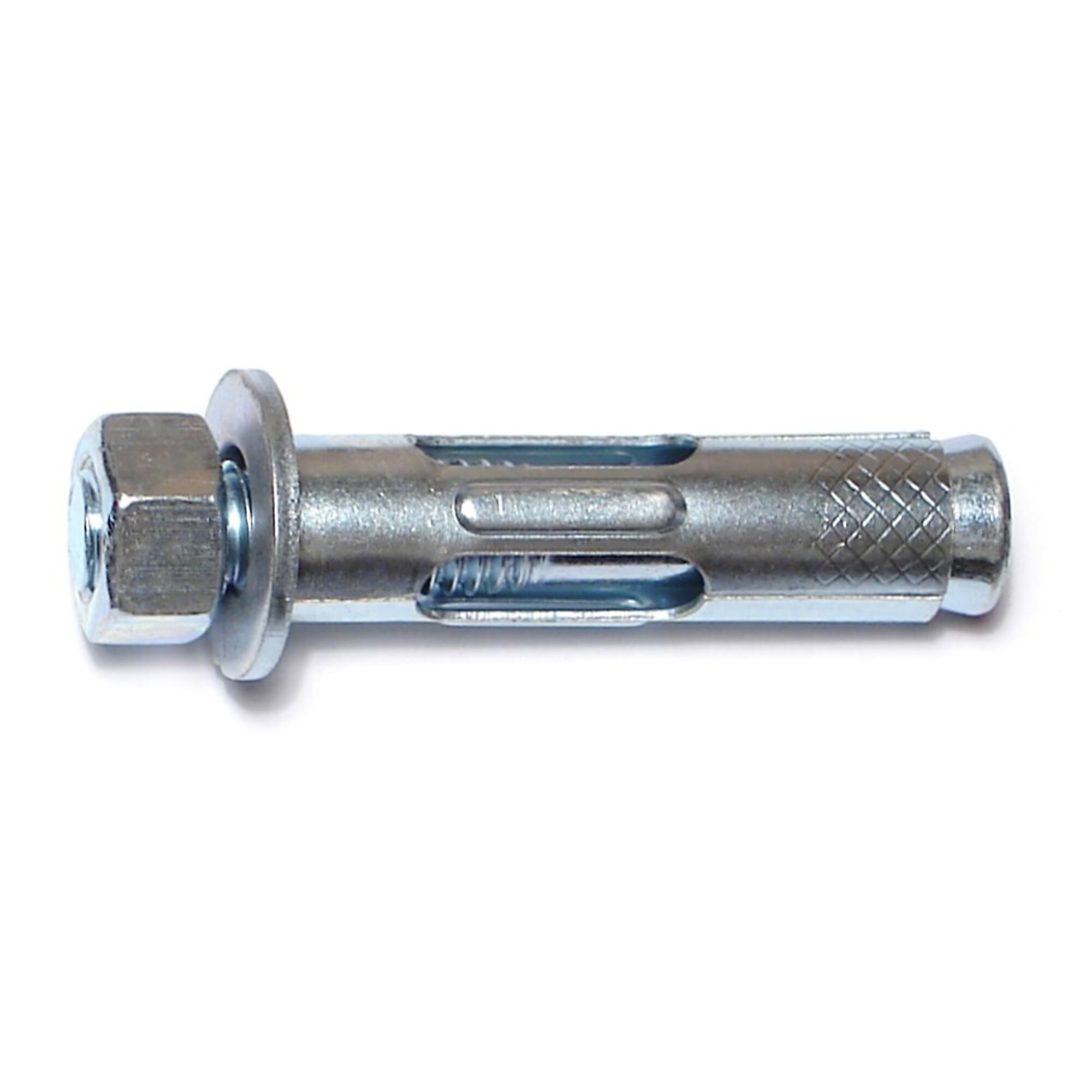 Midwest Fastener Hex Nut Sleeve Anchors - 1/2in. x 2 1/4in., Zinc-Plated Steel, 25 Pcs, Model# 04160