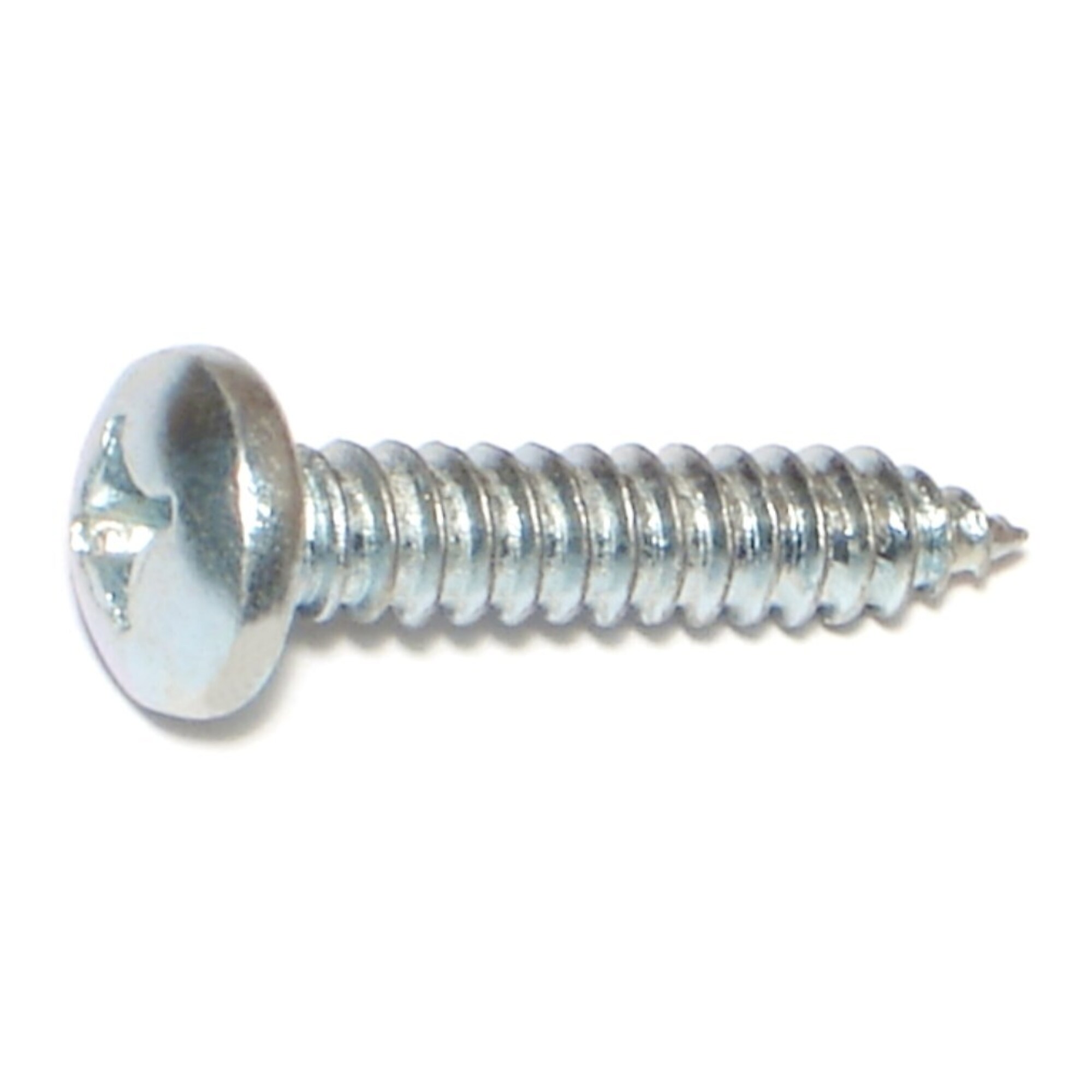 Midwest Fastener Phillips Pan Head Sheet Metal Screws - #14 x 1-1/4in., Zinc Plated Steel, 100 Pcs, Model# 03265
