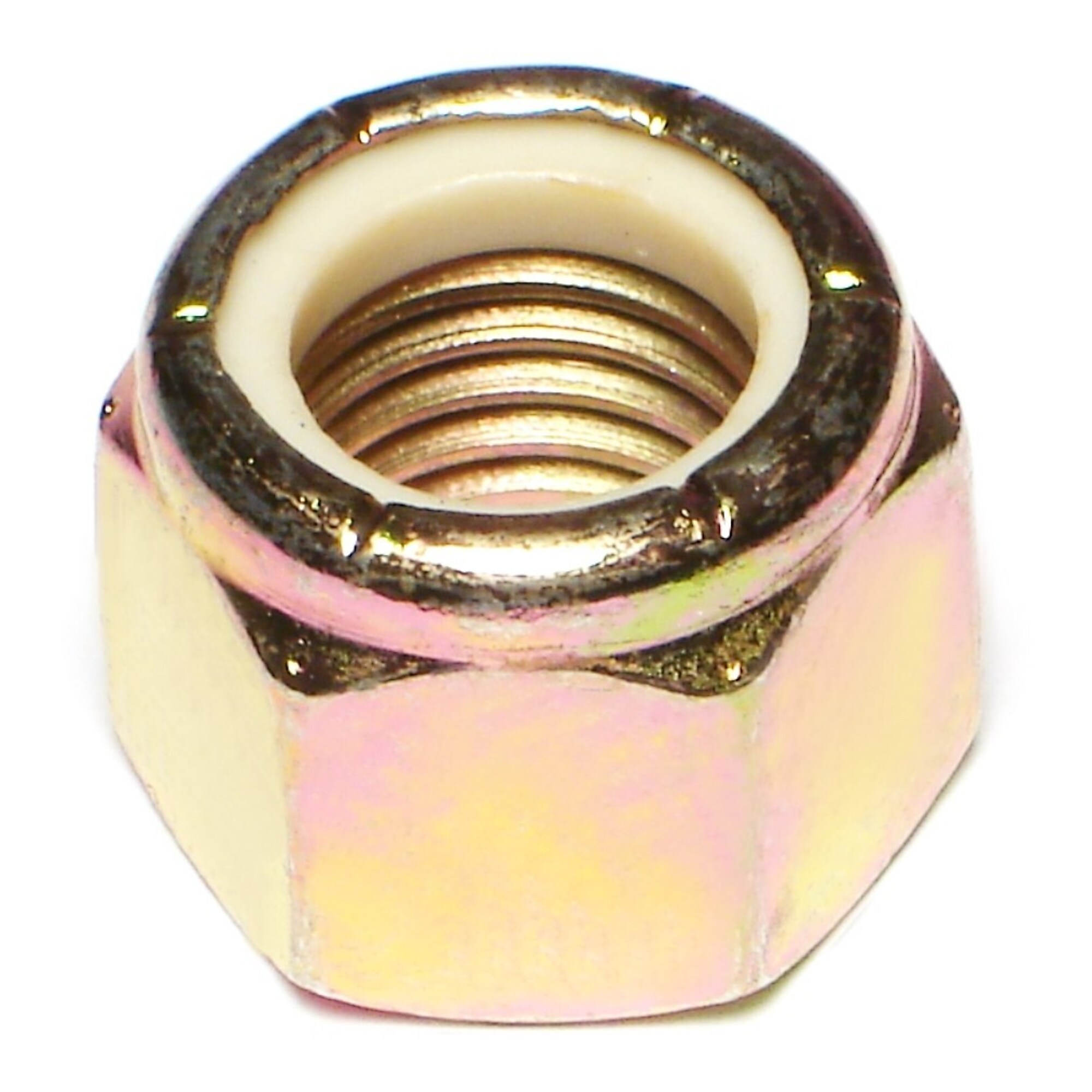 Midwest Fastener Nylon Insert Lock Nut - 3/4-10, Grade 8 Steel, Coarse Thread, Zinc Plated, 10 Pcs, Model# 08212