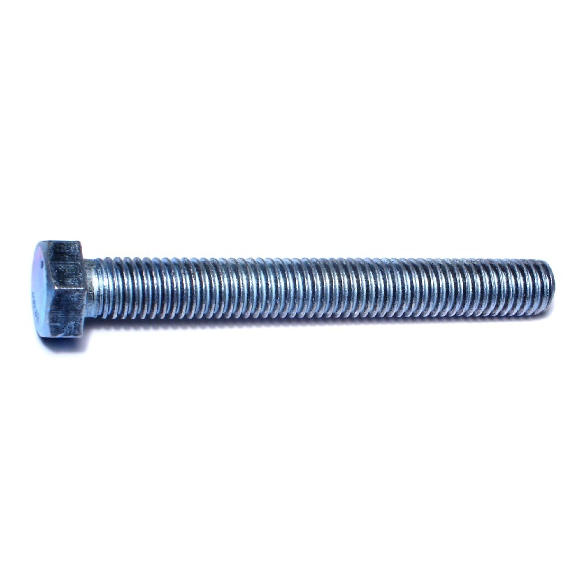 Midwest Fastener Full Thread Bolt - 1/2in.-13 x 4in., Zinc Plated Steel, Hex Head, Coarse Thread, 25 Pcs, Model# 01013