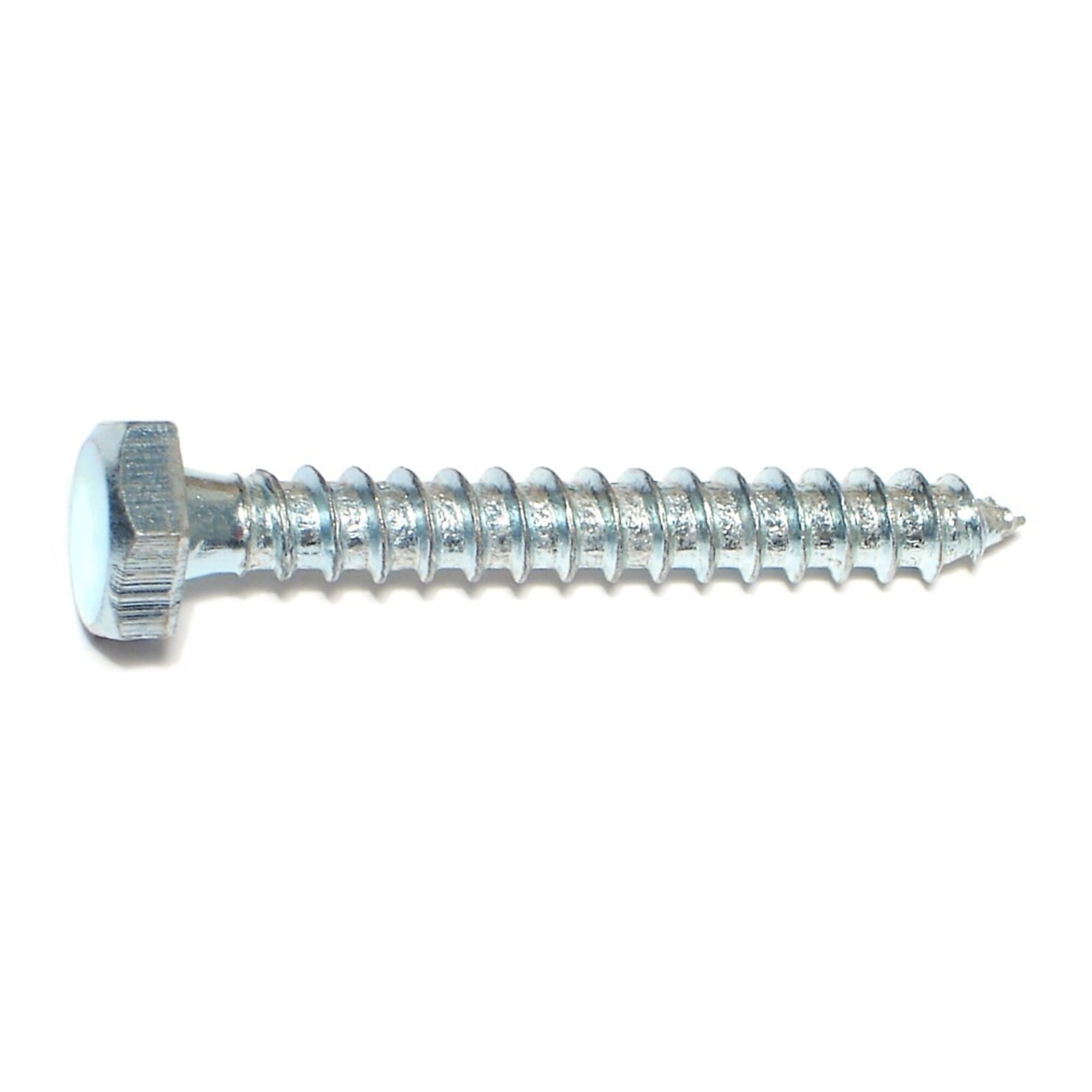 Midwest Fastener Hex Lag Screws - 1/4in. x 2in., Zinc Plated, Grade 2 Steel, 100 Pcs, Model# 01289