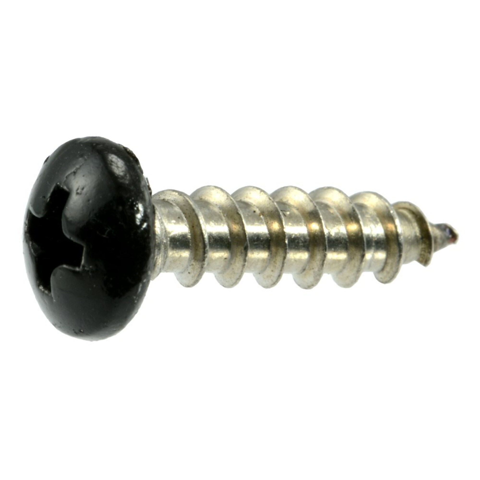 Midwest Fastener Phillips Sheet Metal Screws - #10 x 3/4in., Stainless Steel, Black, 100 Pcs, Model# 09102