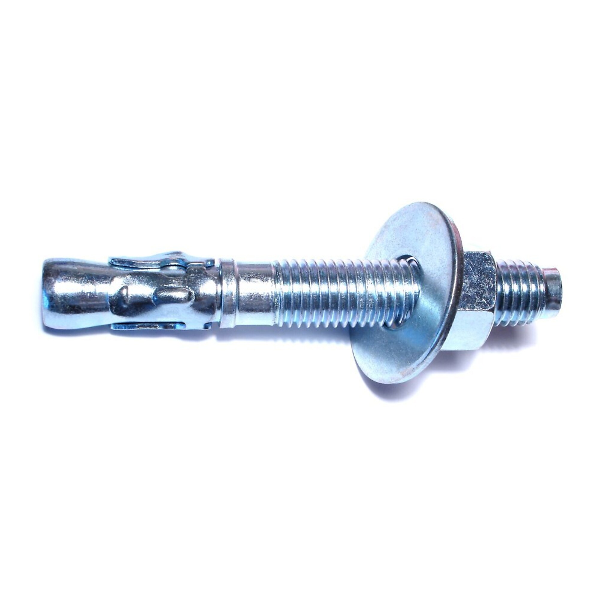 Midwest Fastener Concrete Wedge Anchors - 3/4in. x 5-1/2in., Zinc Plated, Grade 2 Steel, 10 Pcs, Model# 04142