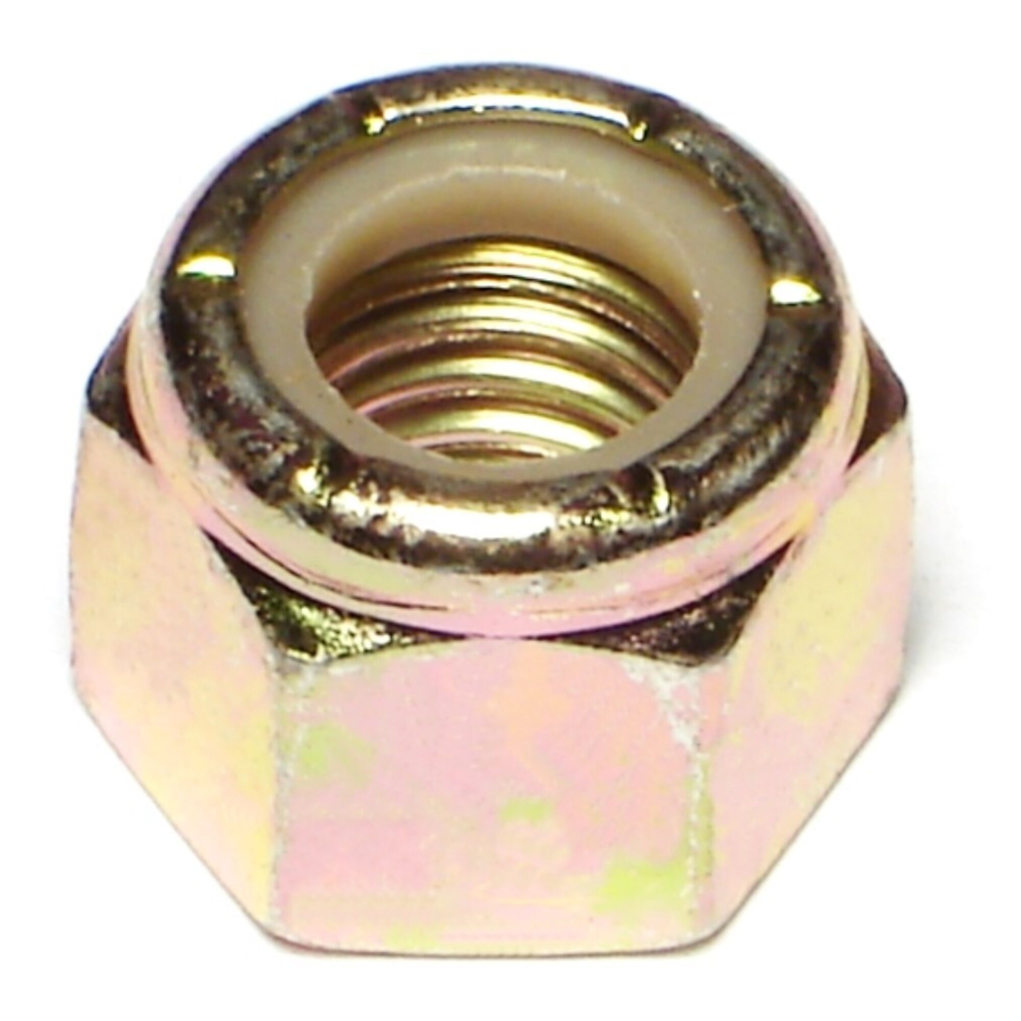 Midwest Fastener Nylon Insert Lock Nuts - 1/2in.-13, Grade 8 Steel, Coarse Thread, Zinc Plated, 25 Pcs, Model# 08209