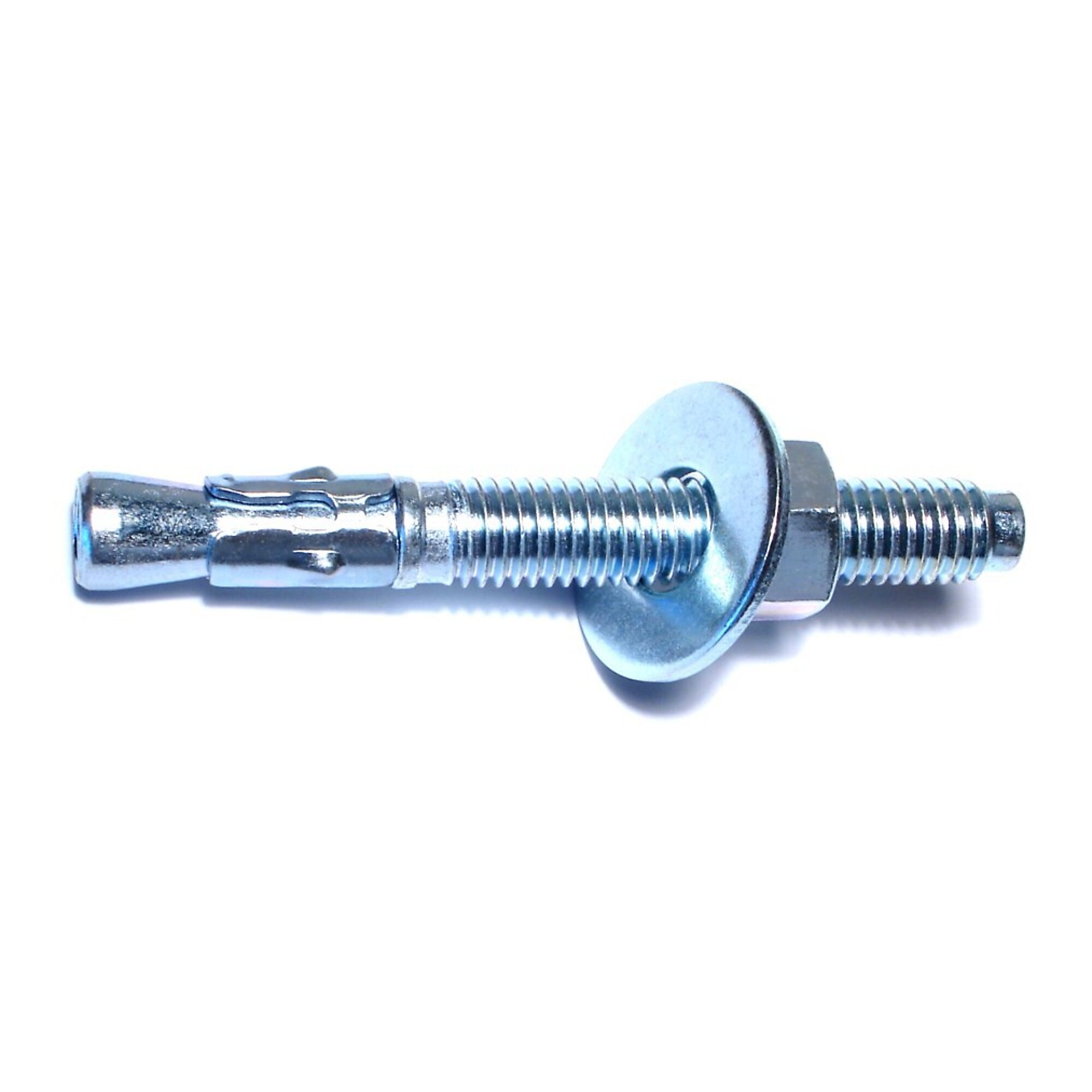 Midwest Fastener Concrete Wedge Anchors - 1/2in. x 4-1/4in., Zinc Plated, Grade 2 Steel, 25 Pcs, Model# 04148