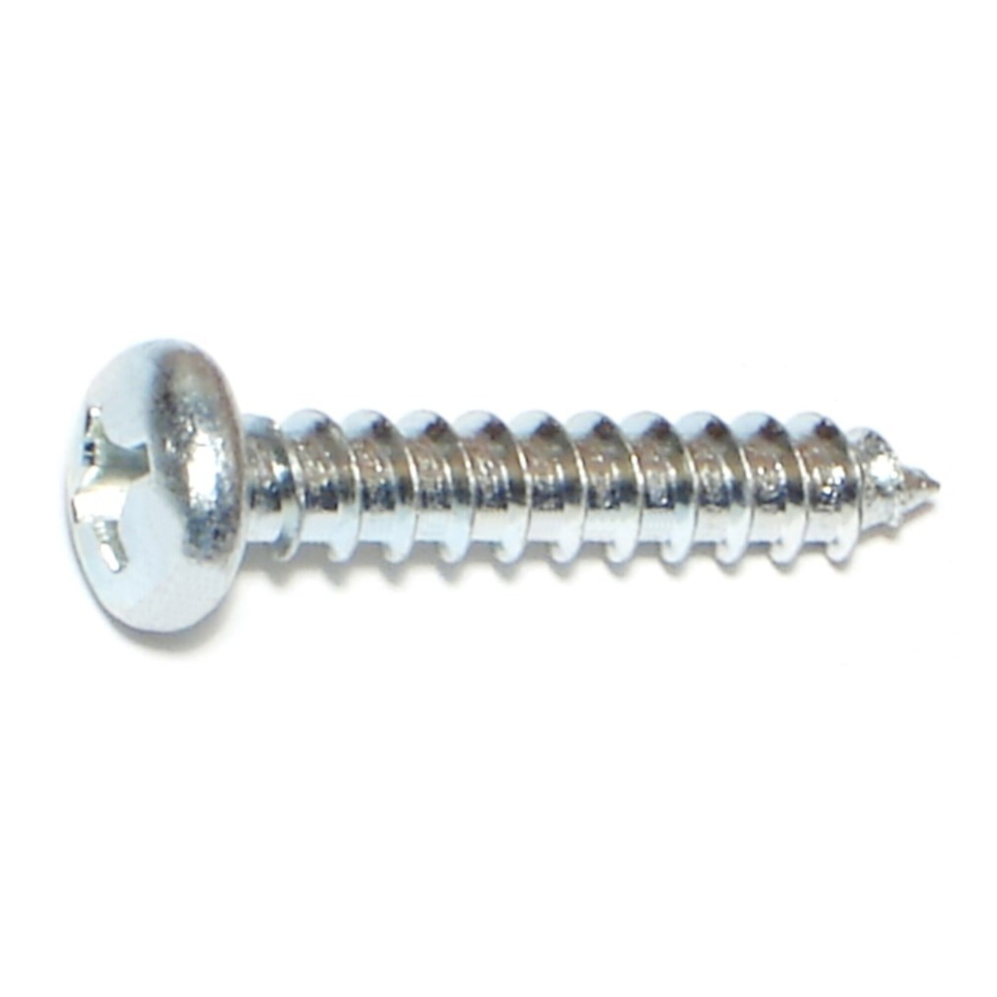 Midwest Fastener Phillips Pan Head Sheet Metal Screws - #12 x 1 1/4in., Zinc Plated Steel, 100 Pcs, Model# 03258
