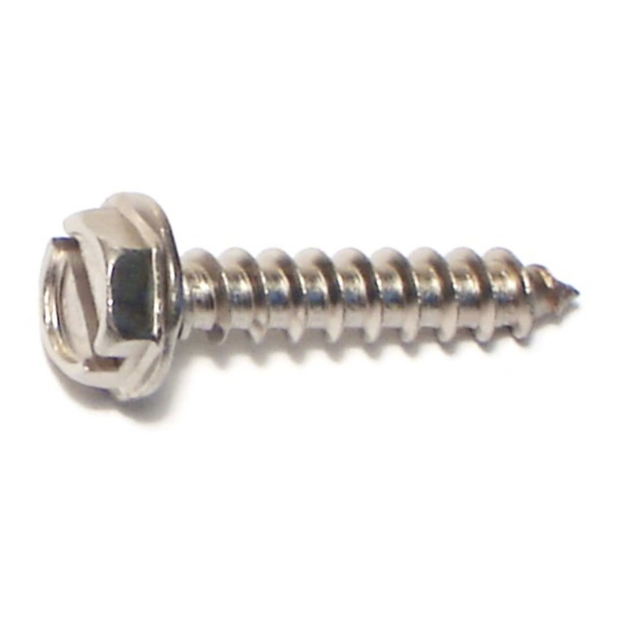Midwest Fastener Midwest, 10 x 1 Slotted Hex Sheet Metal Screws SS Qty ...