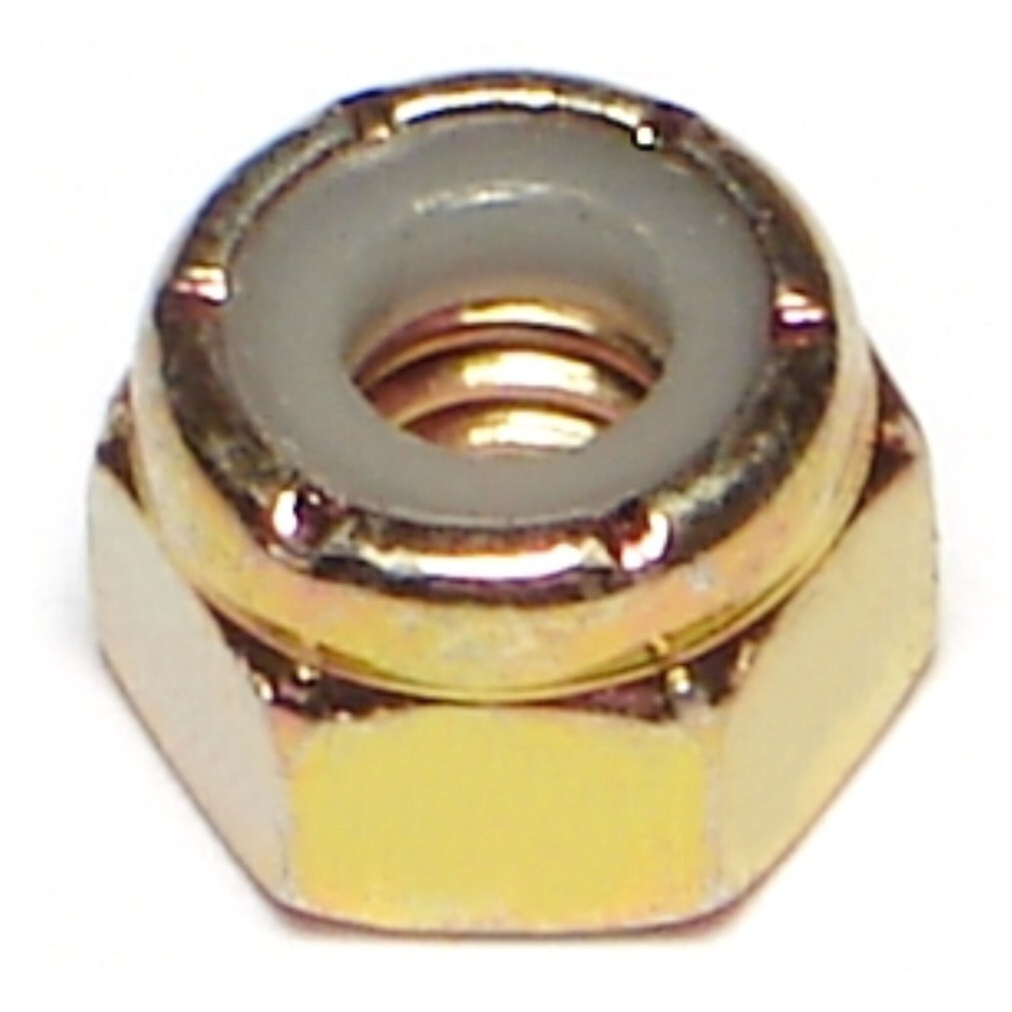 Midwest Fastener Nylon Insert Lock Nut - 1/4in.-20, Grade 8 Steel, Coarse Thread, Zinc Plated, 50 Pcs, Model# 08205
