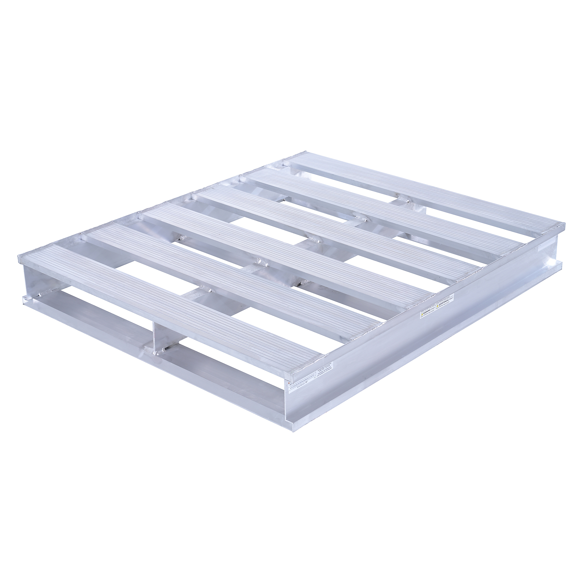Vestil Aluminum Pallet - 48in. x 40.13in. x 6in., 6000 lb Capacity, Non-Skid Surface, Model# AP-4048