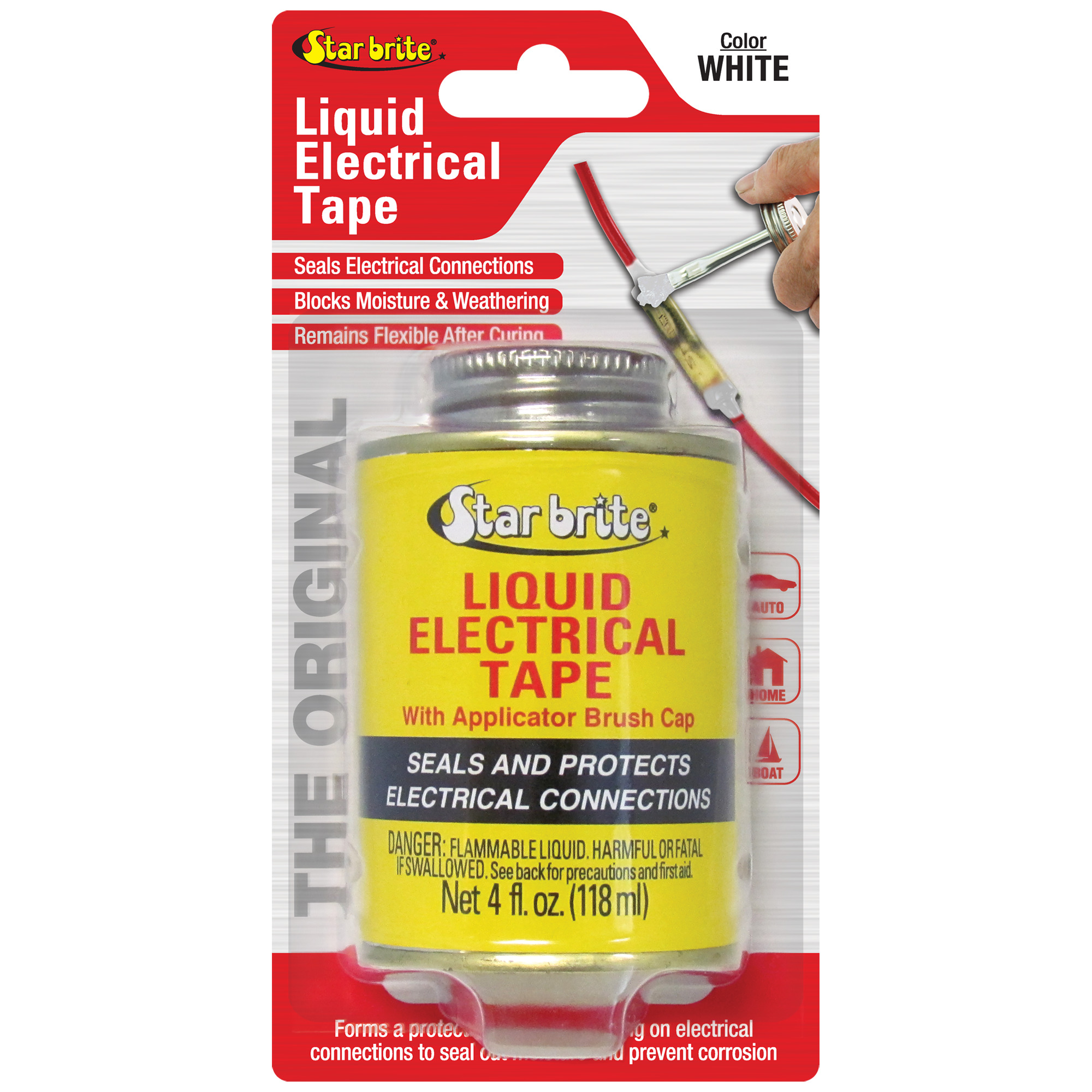 StarBrite, Liquid Electrical Tape White 4 oz, Model# 084107B