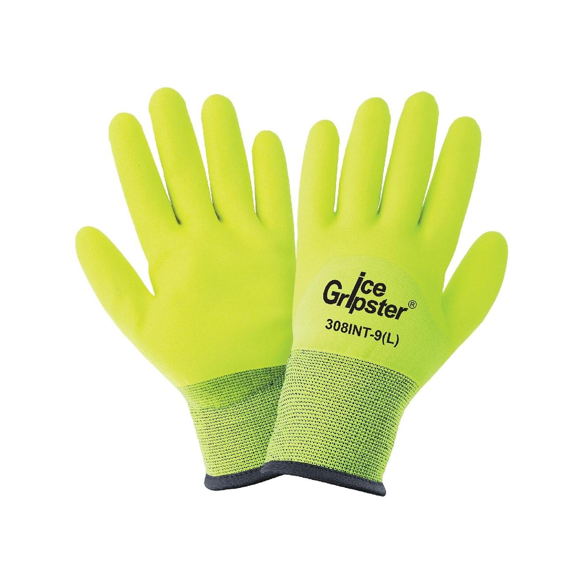 Global Glove HV Yel, Insulated, PVC Dip,Cut Resistant A2 Gloves- 12 Pairs