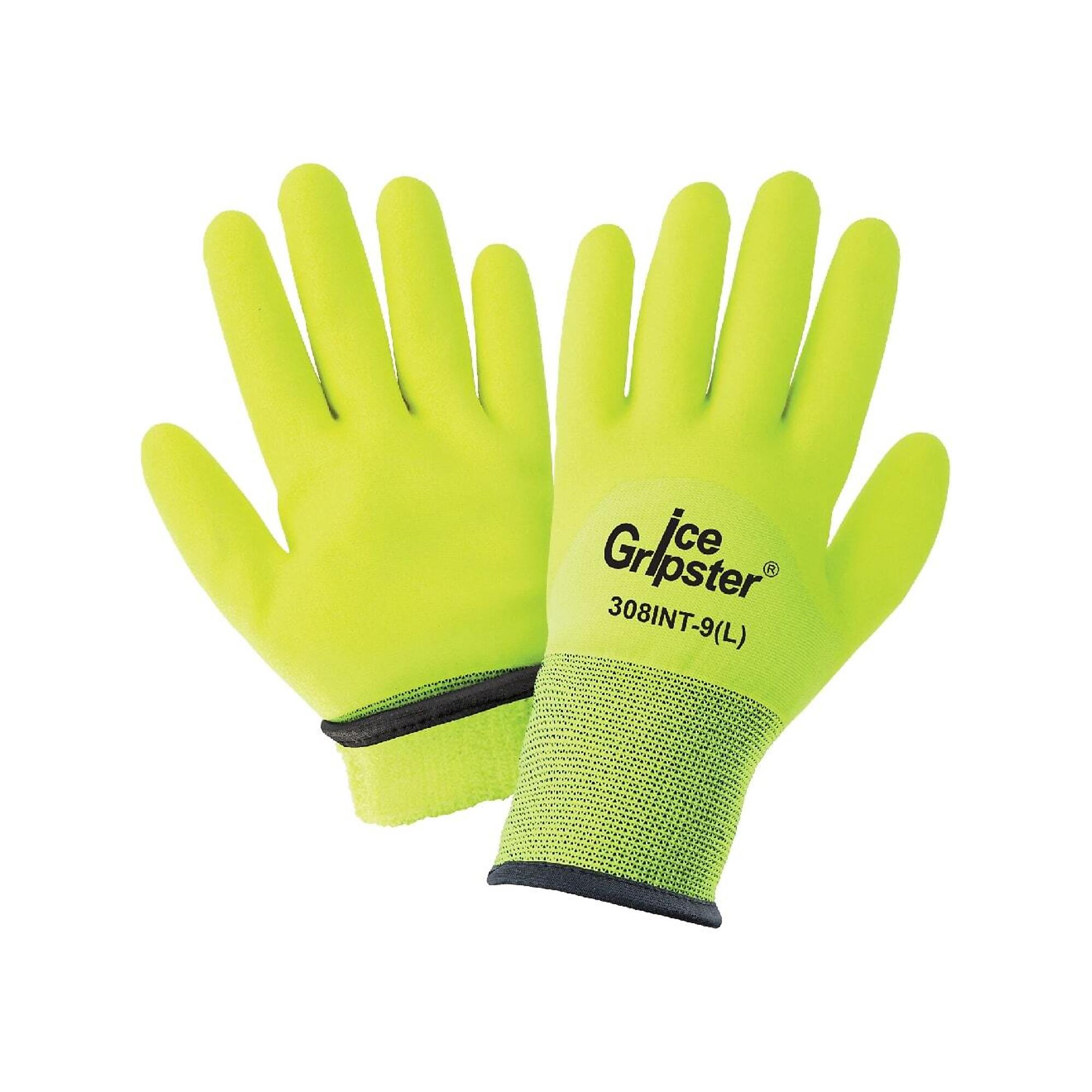 Global Glove Ice Gripster®, HV Insulated, Yel PVC Dip Cut Resist Gloves