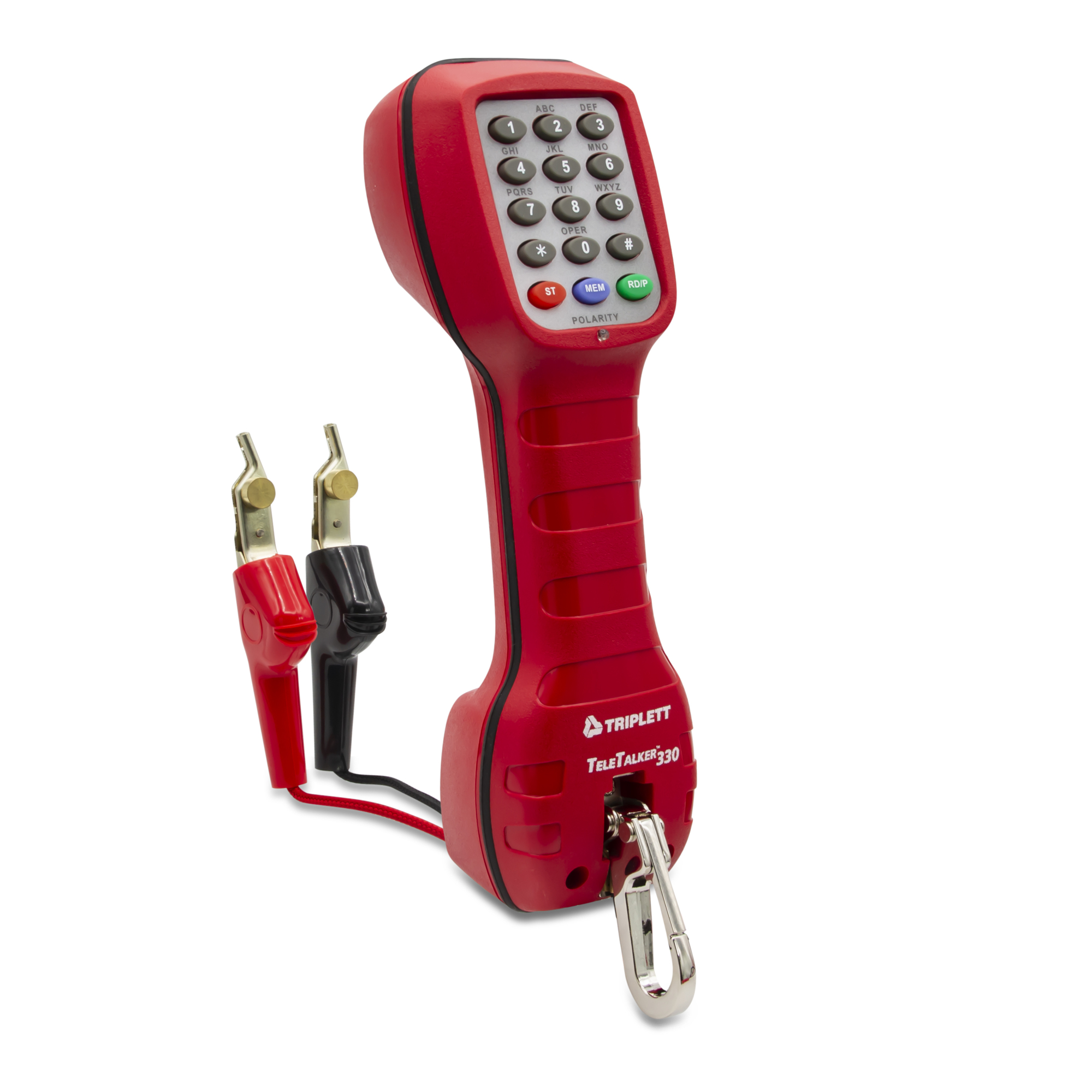 Triplett TeleTalker 330 Lineman's Test Set — Weather-Resistant, Adjustable Volume, Pulse and Tone Dialing, Model# 3330