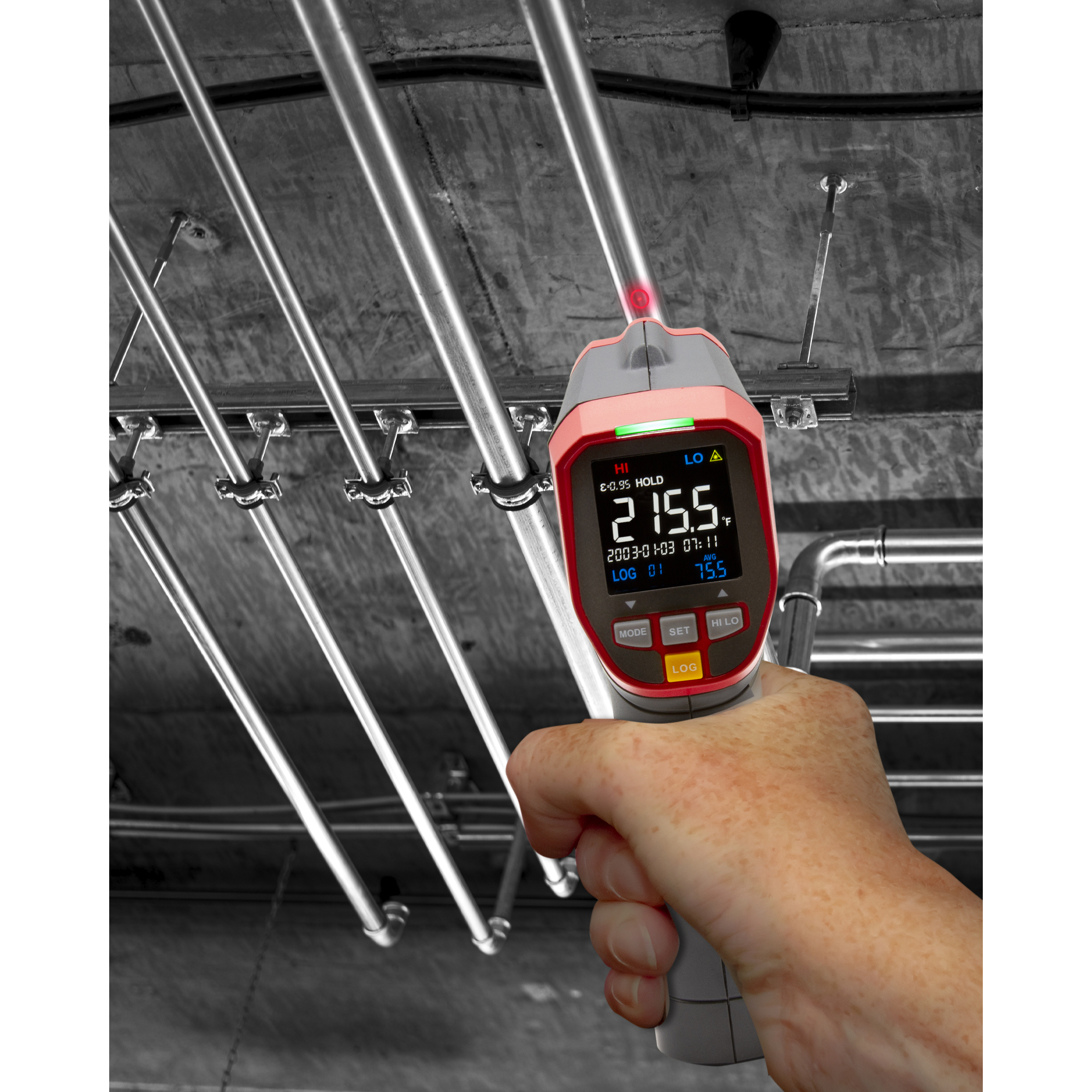 Triplett IRT350 12:1 Infrared Thermometer with Circular Laser