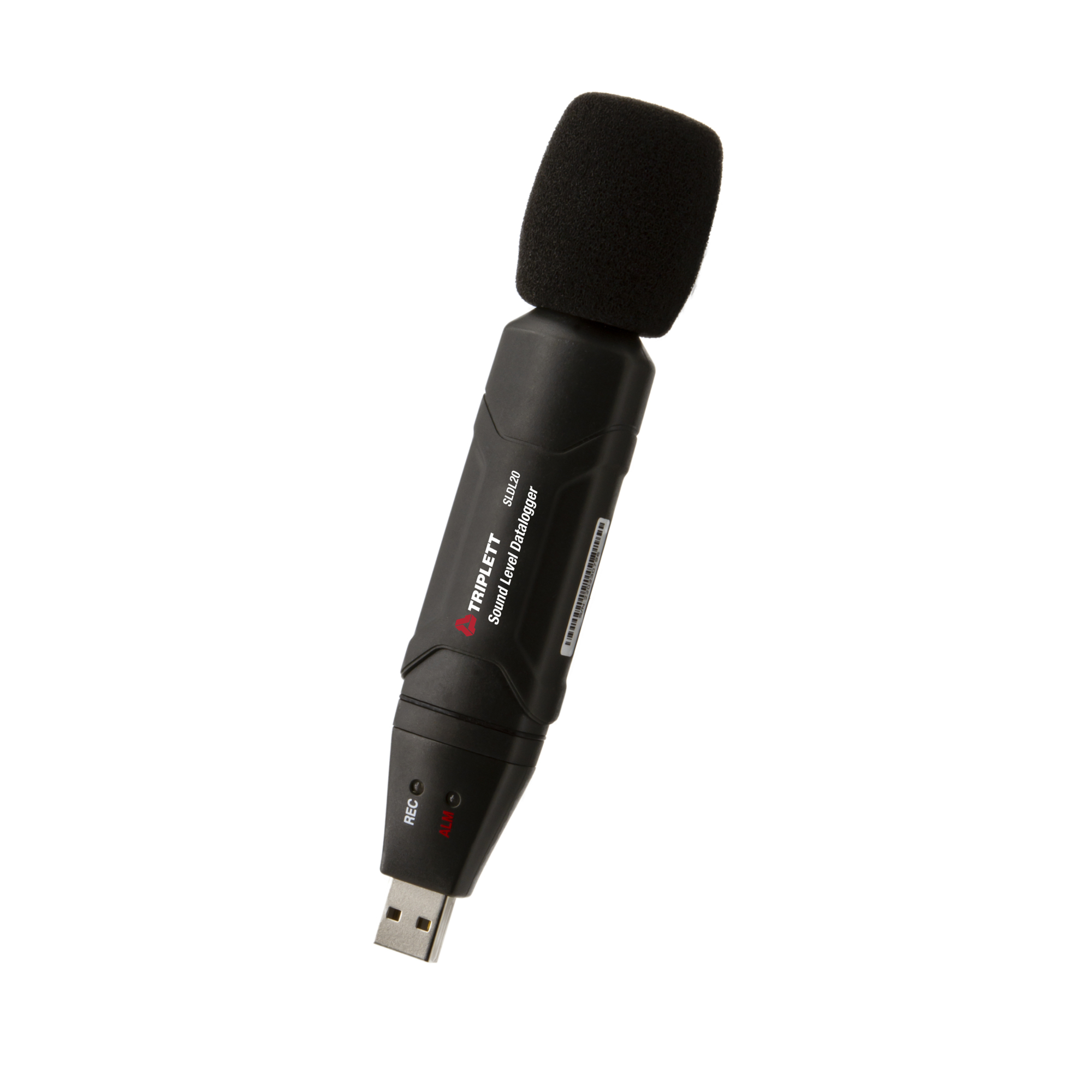 Triplett USB Sound Level Datalogger — 30-130dB, ±1.4dB Accuracy, 129,920 Readings, Model# SLDL20