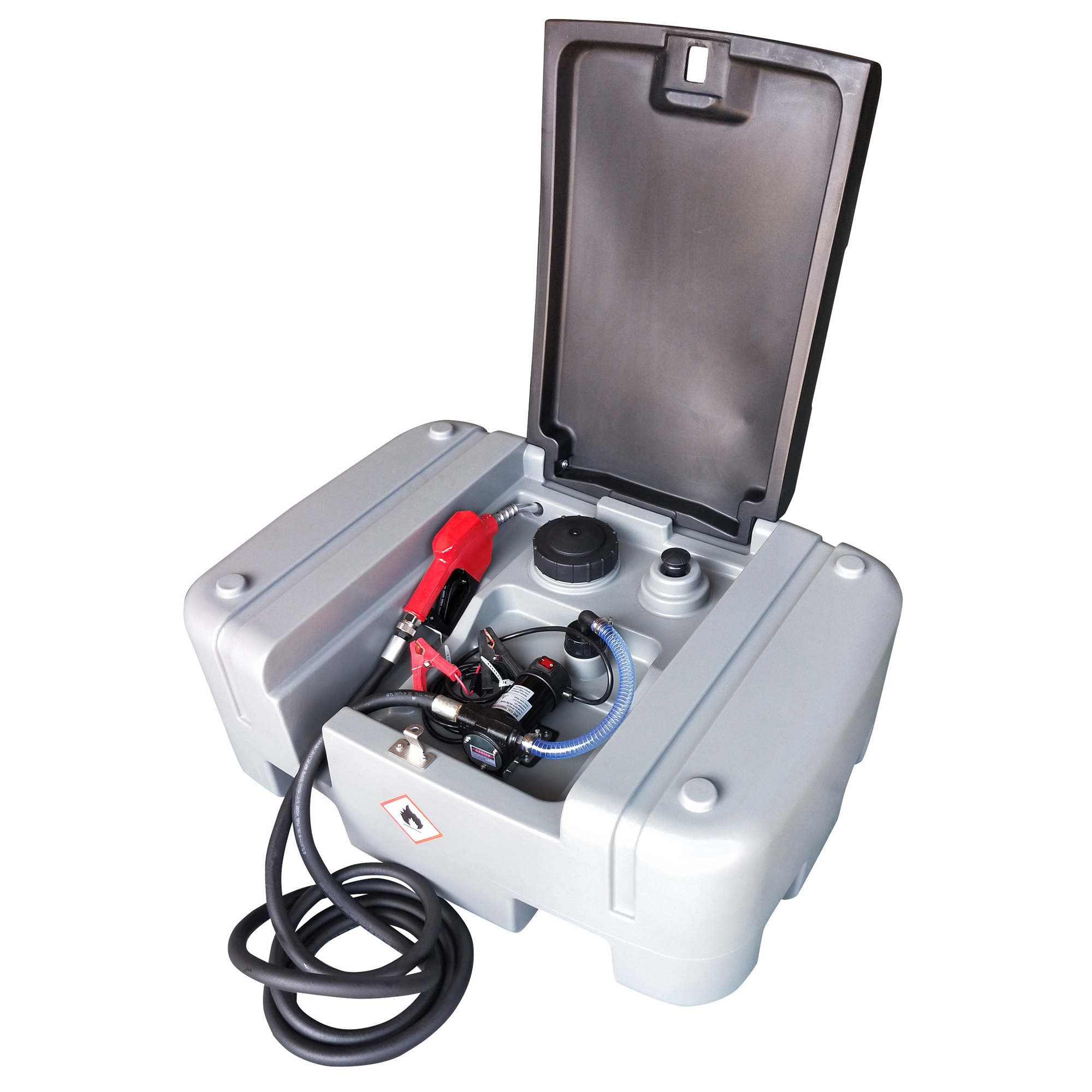 Buffalo Tools Black Bull, 56 Gal Diesel Fuel Transfer Pump, Capacity 56 Gal, Shape Rectangle, Model# DTP56