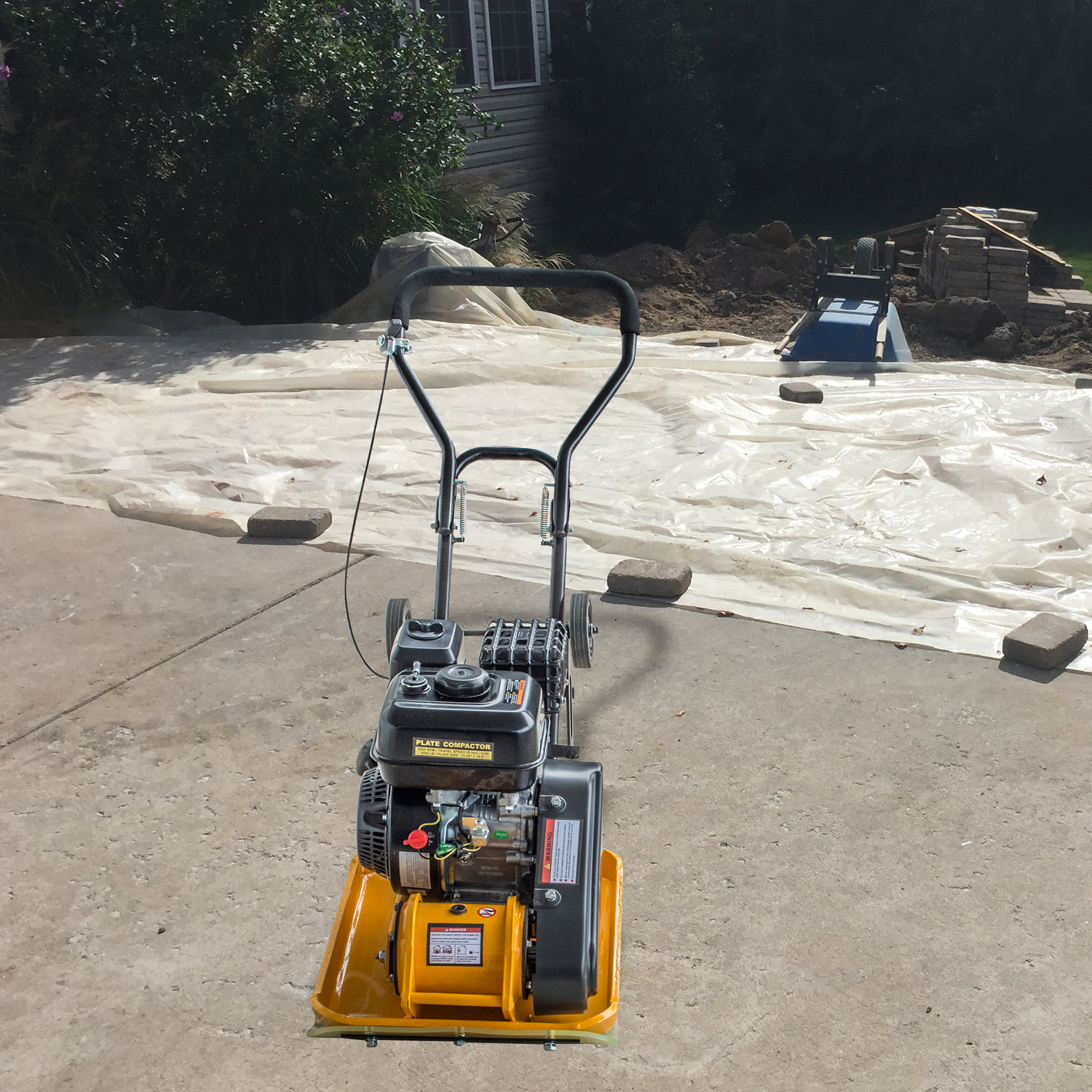 ProSeries, 3000 lb Compaction Force Plate Compactor, Model# PC3000 ...