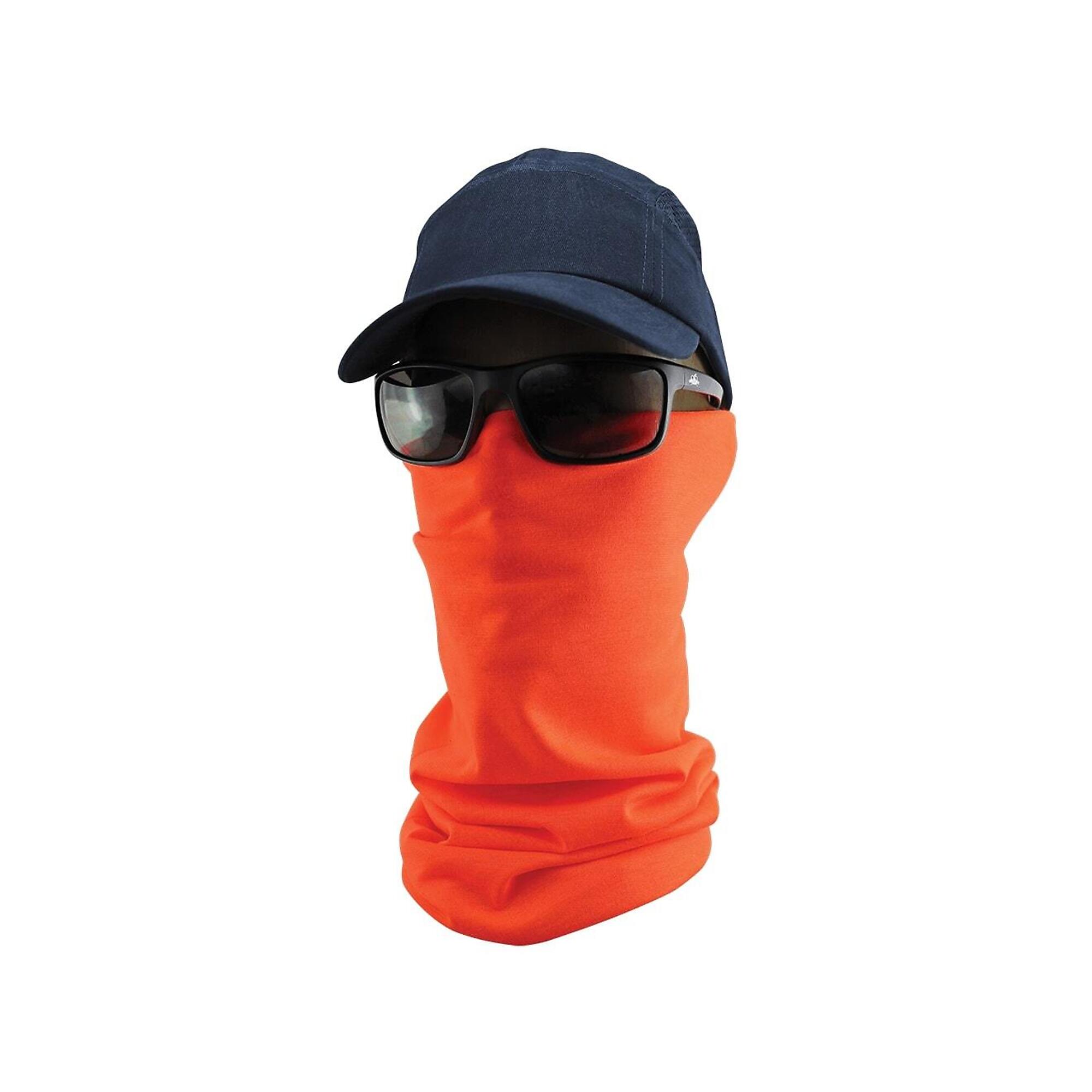 FrogWear, High-Visibility Orange, Multi-Function Neck Gaiters - 6 Pack, Size One Size, Material Polyester Spandex, Model# NG-200