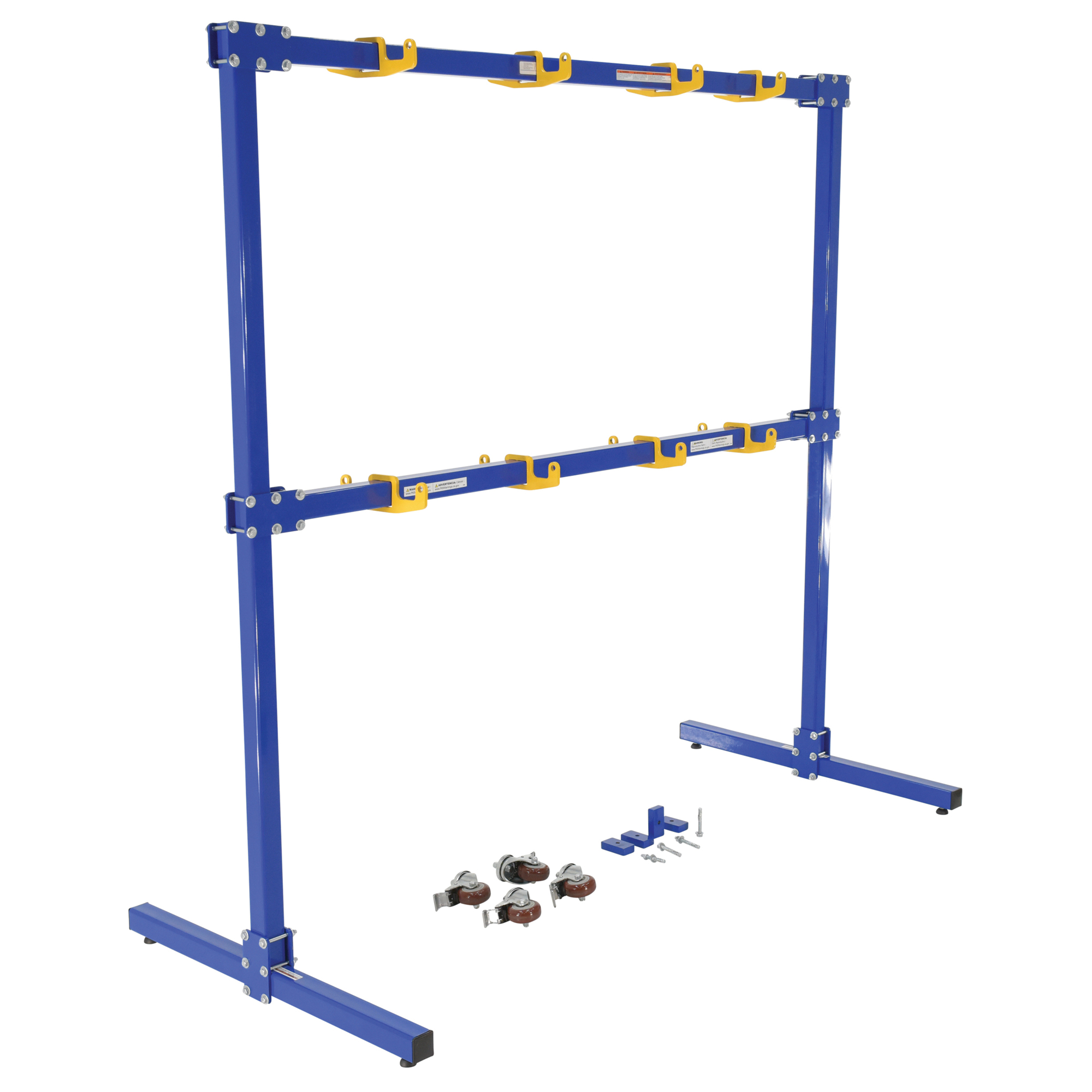 Vestil Mobile or Stationary Gantry Sling Rack - Adjustable Height, Steel Construction, Powder Coat Finish, Model# SLR-UM-6