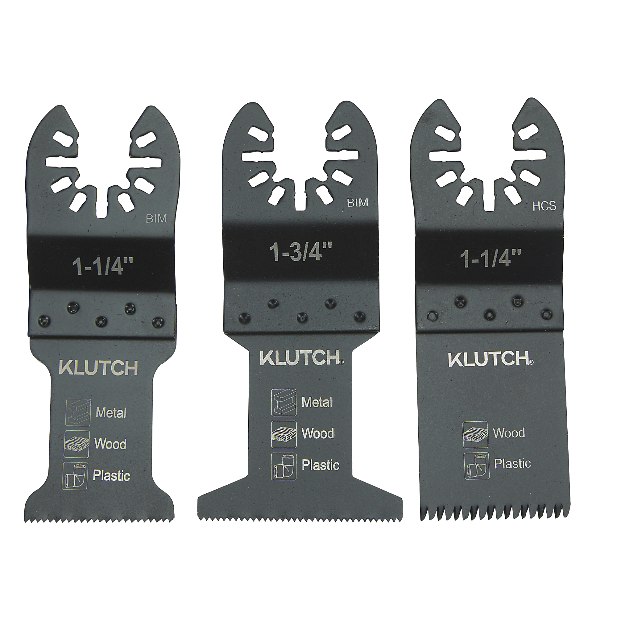 Klutch General Purpose Oscillating Cutting Set, 3-Pc.