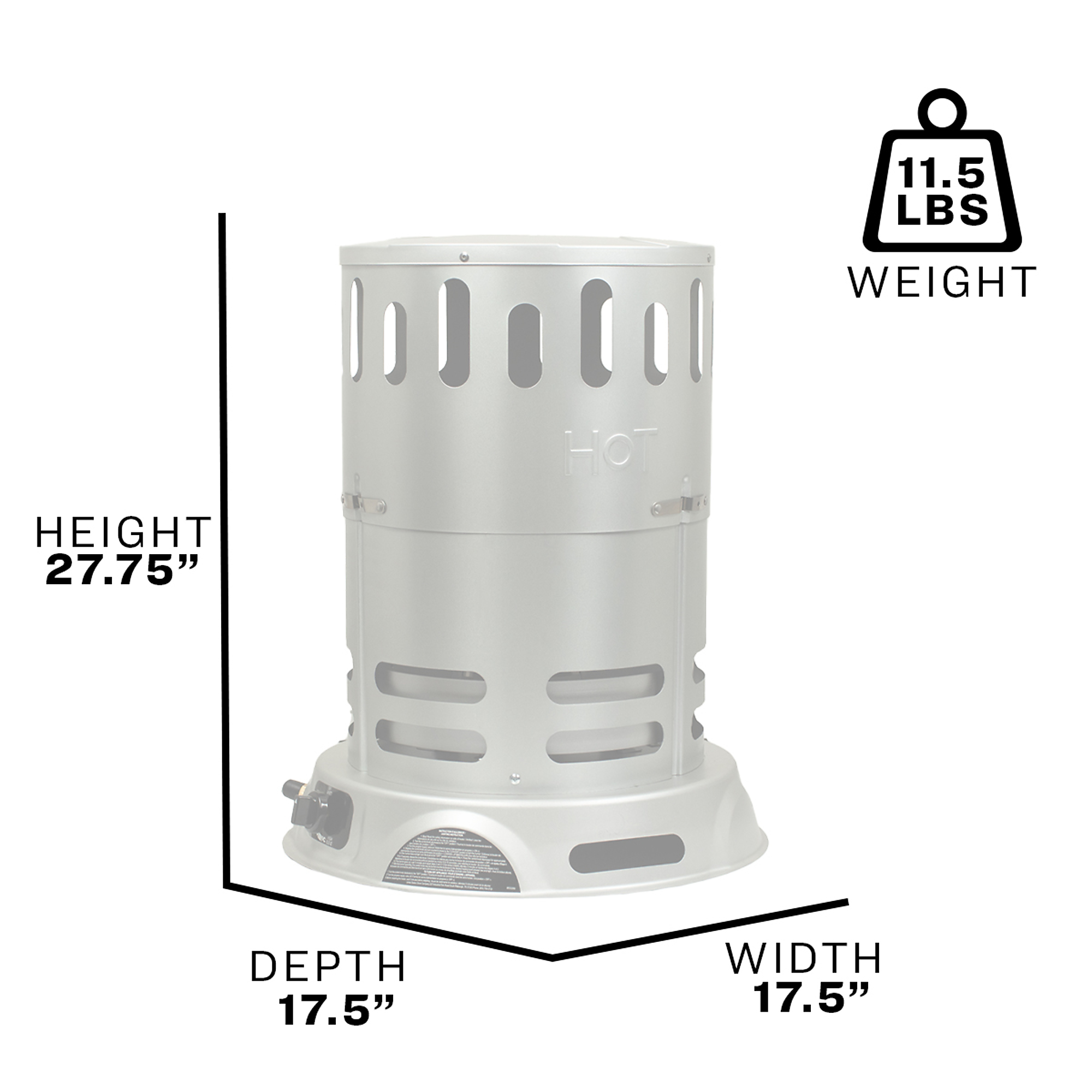ProCom Liquid Propane Ventless Ice House Heater - 10,000