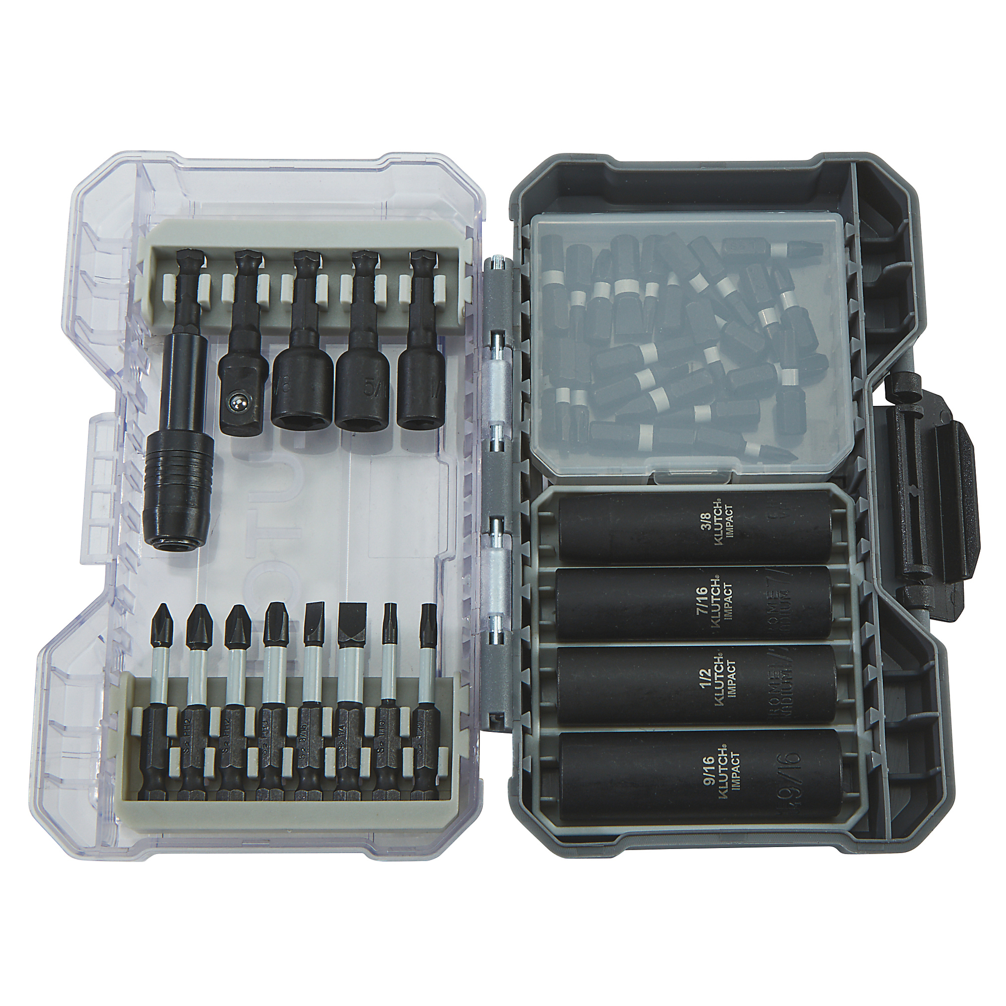 Klutch 42-Pc. Impact Driver Socket/Bit Set