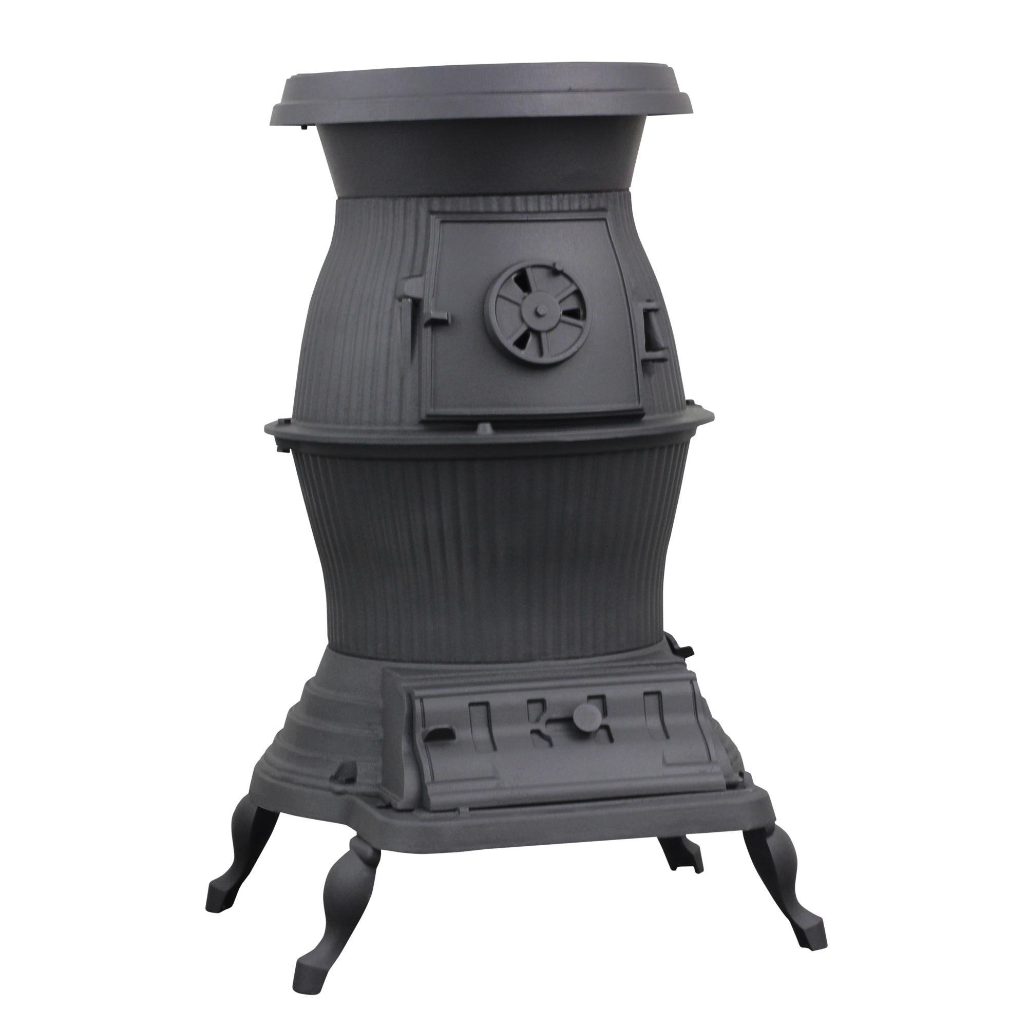 US Stove Company, Caboose Potbelly Coal Stove, Heat Output 80000 Btu/hour, Heating Capability 1500 ft², Model# 1869