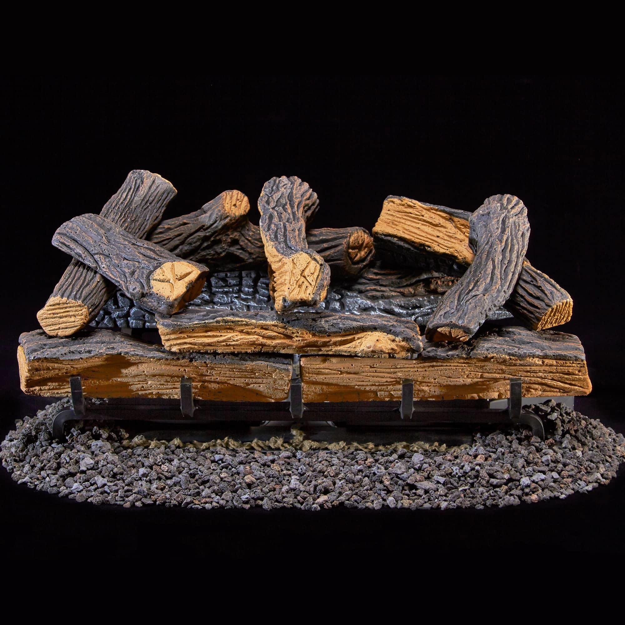 Bluegrass Living, Ventless Gas Log Set 24in. Split Oak, 33000 #D, Heat Output 33000 Btu/hour, Heating Capability 1500 ft², Model# DLS-24R-1