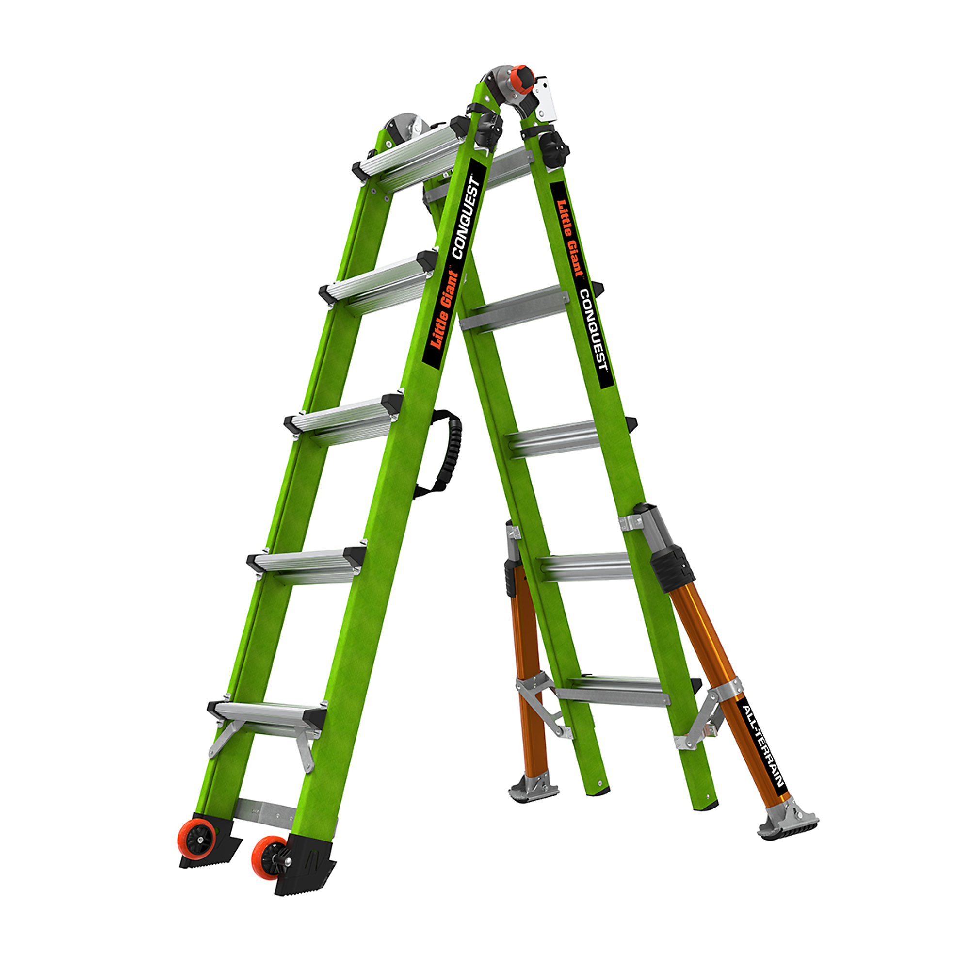 Ladders,Almighty A-Framecopiextension Ladder, Extra Tall 2-in-1