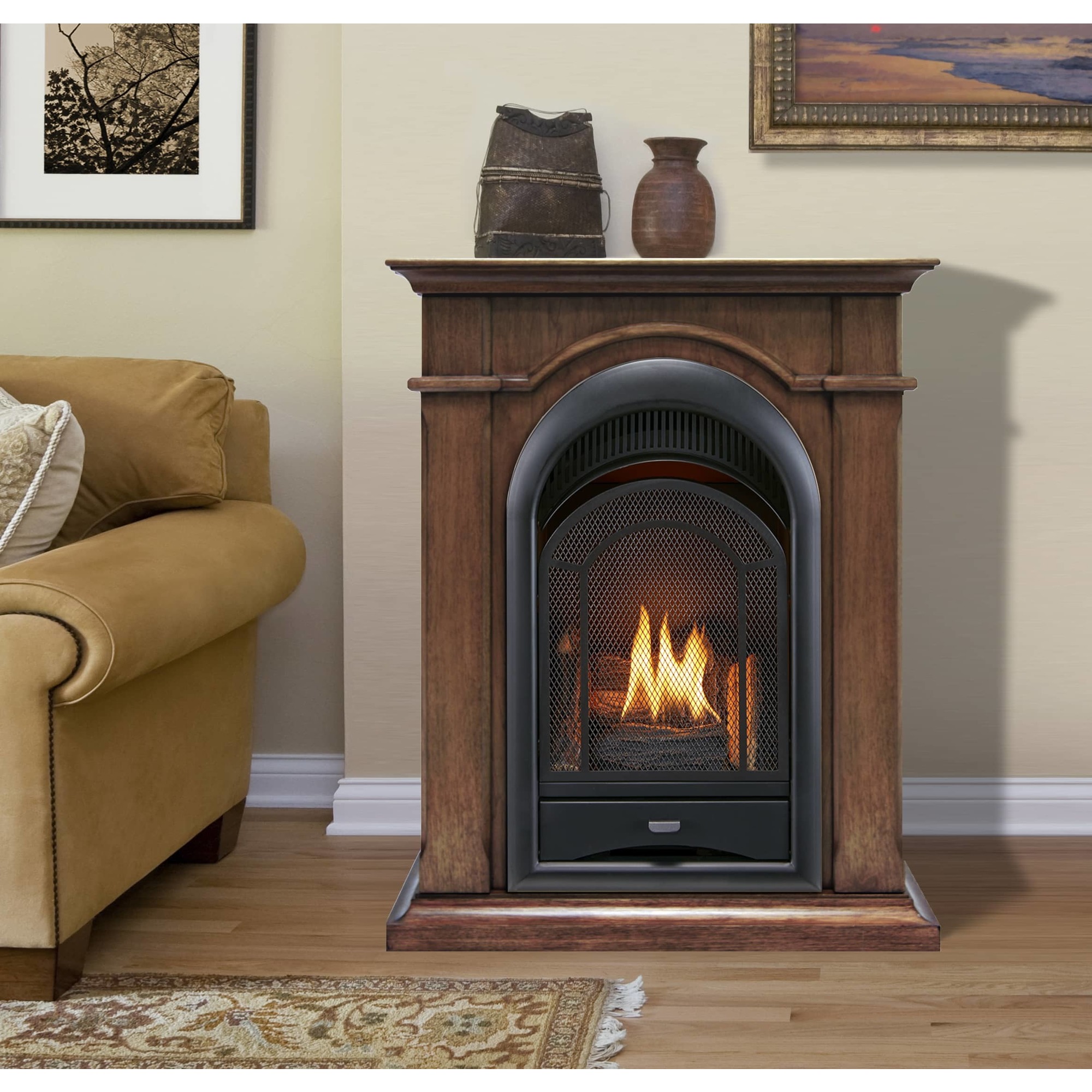 Bluegrass Living, Ventless Gas Fireplace System 10000 BTU # FS10 Heat