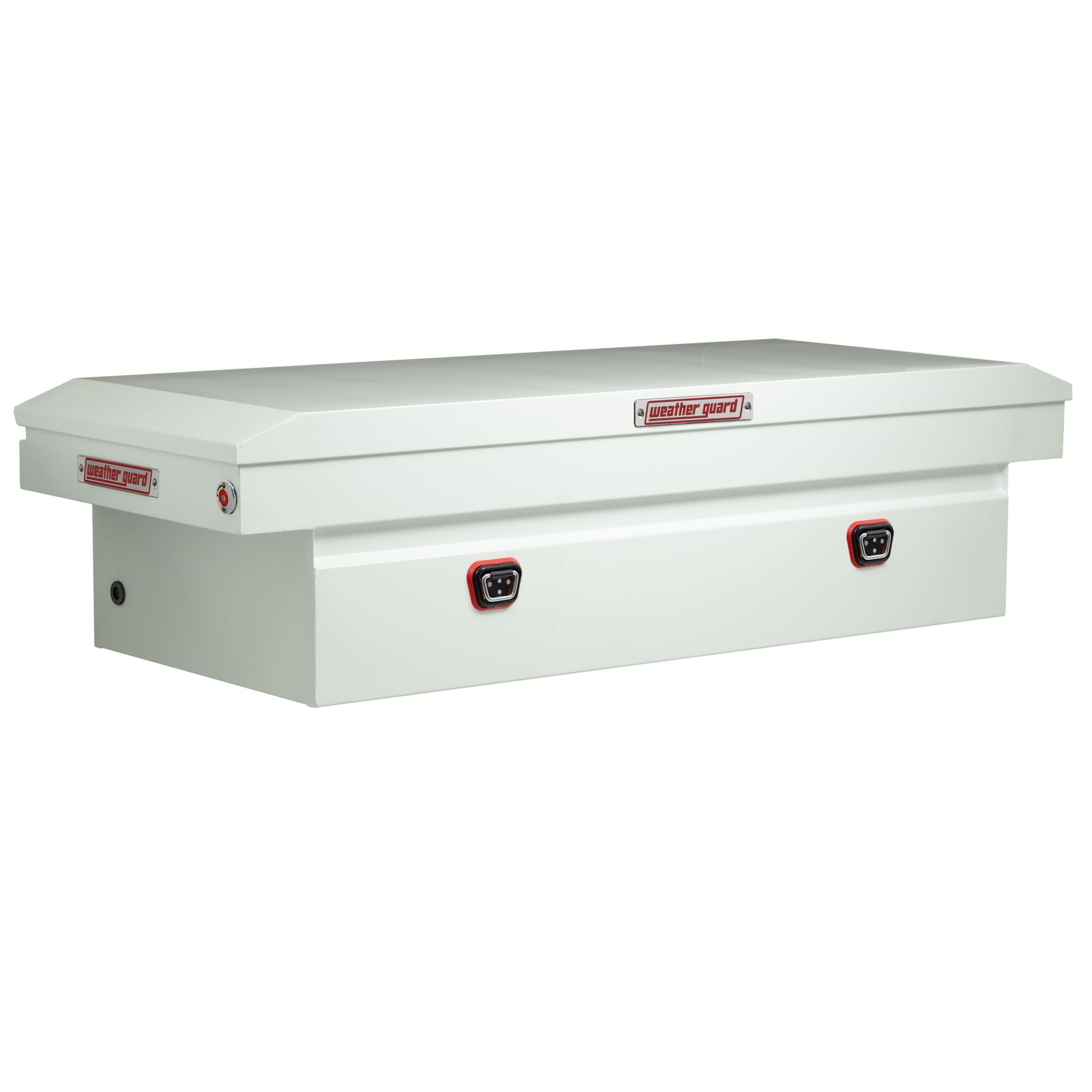 Weather Guard, 71in. Saddle Box, Steel, Full Standard, White, Width 72 in, Material Steel, Color Finish Glossy White, Model# 126-3-04